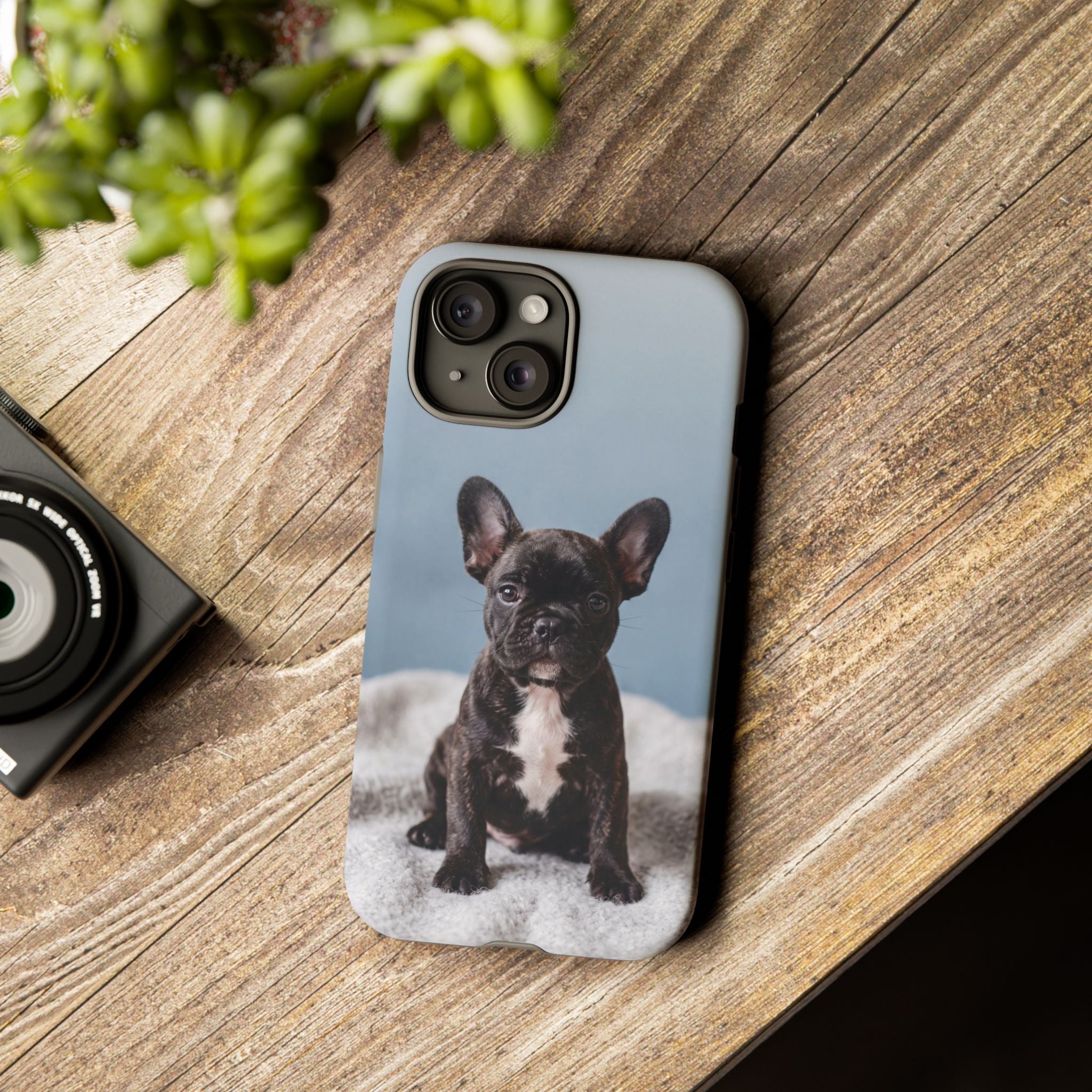 French Bulldog Puppy Phone Case | Adorable Brindle Frenchie Portrait | Samsung & iPhone