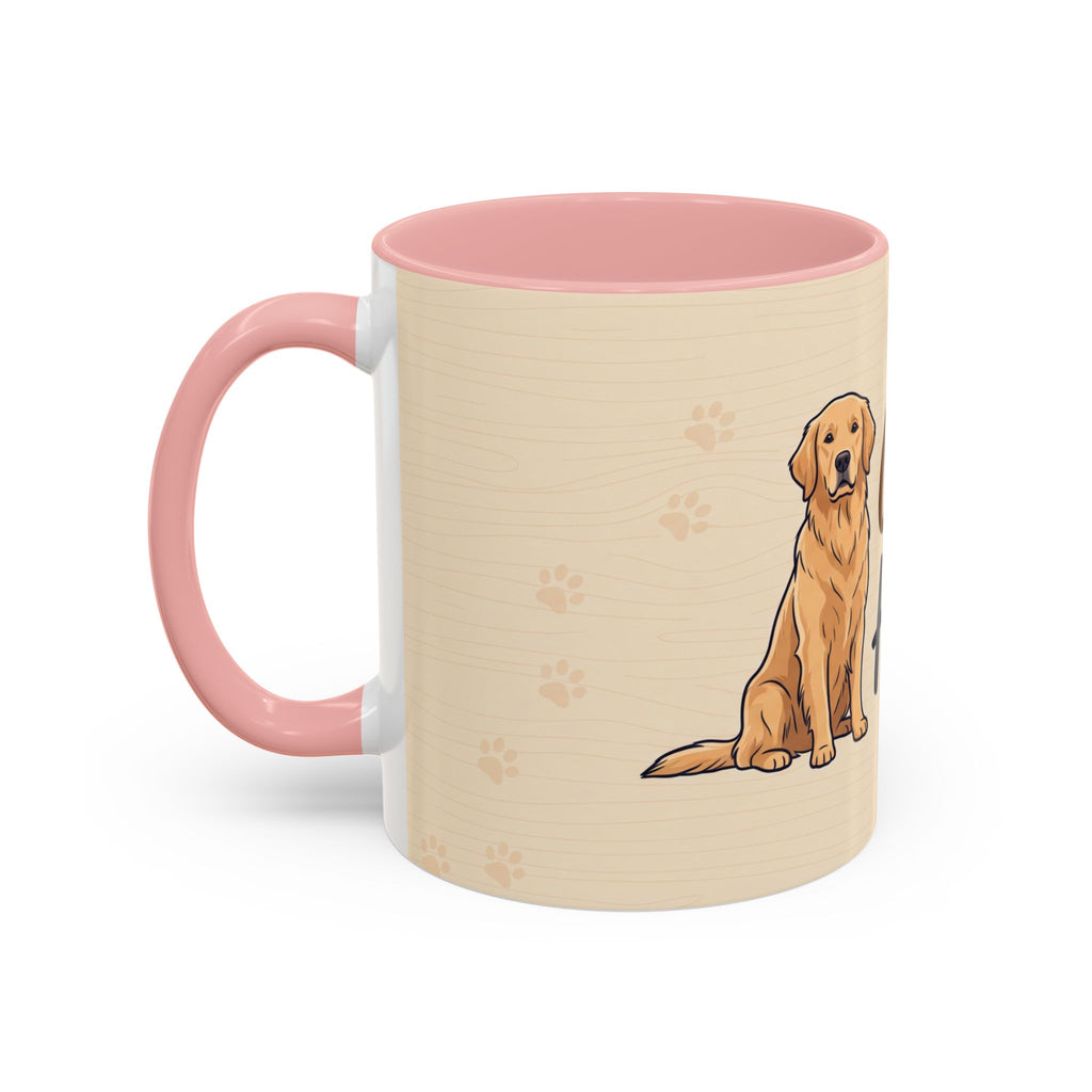 Golden Hearted Mug | Golden Retriever Lover Gift | Cute Dog Coffee Mug