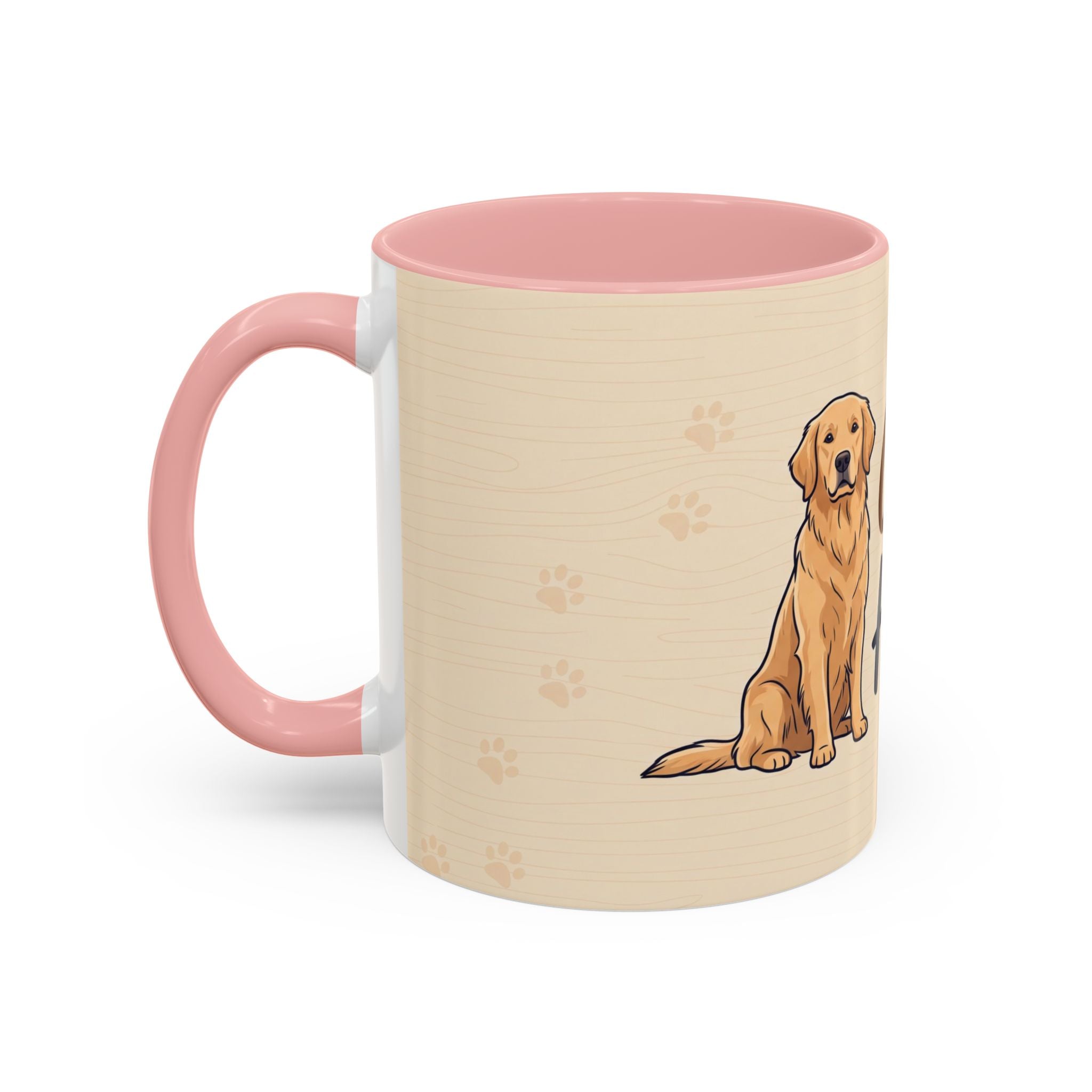 Golden Hearted Mug | Golden Retriever Lover Gift | Cute Dog Coffee Mug