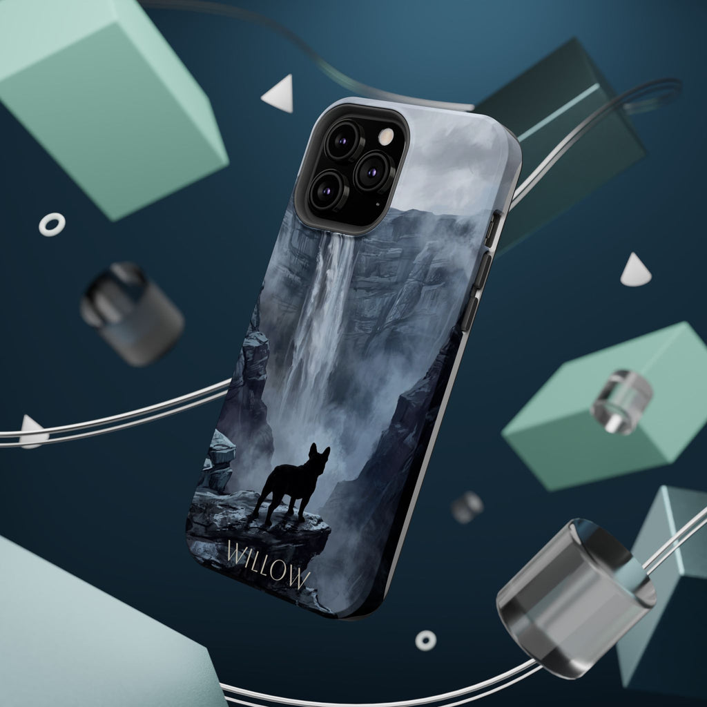 Personalized French Bulldog Misty Waterfall Phone Case — Wireless Charging Cover