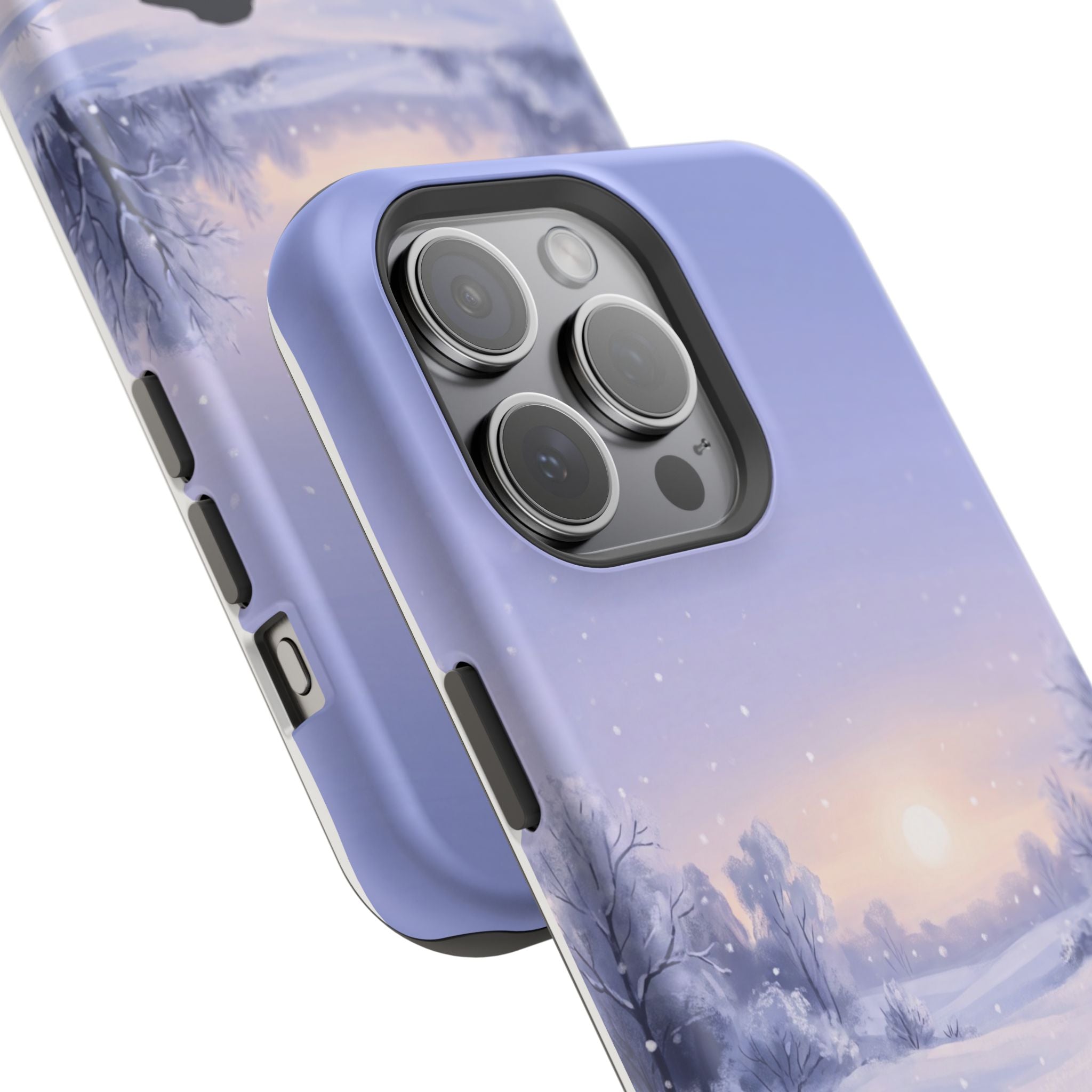 Personalized Dachshund Winter Snow Phone Case — Wireless Charging Cover