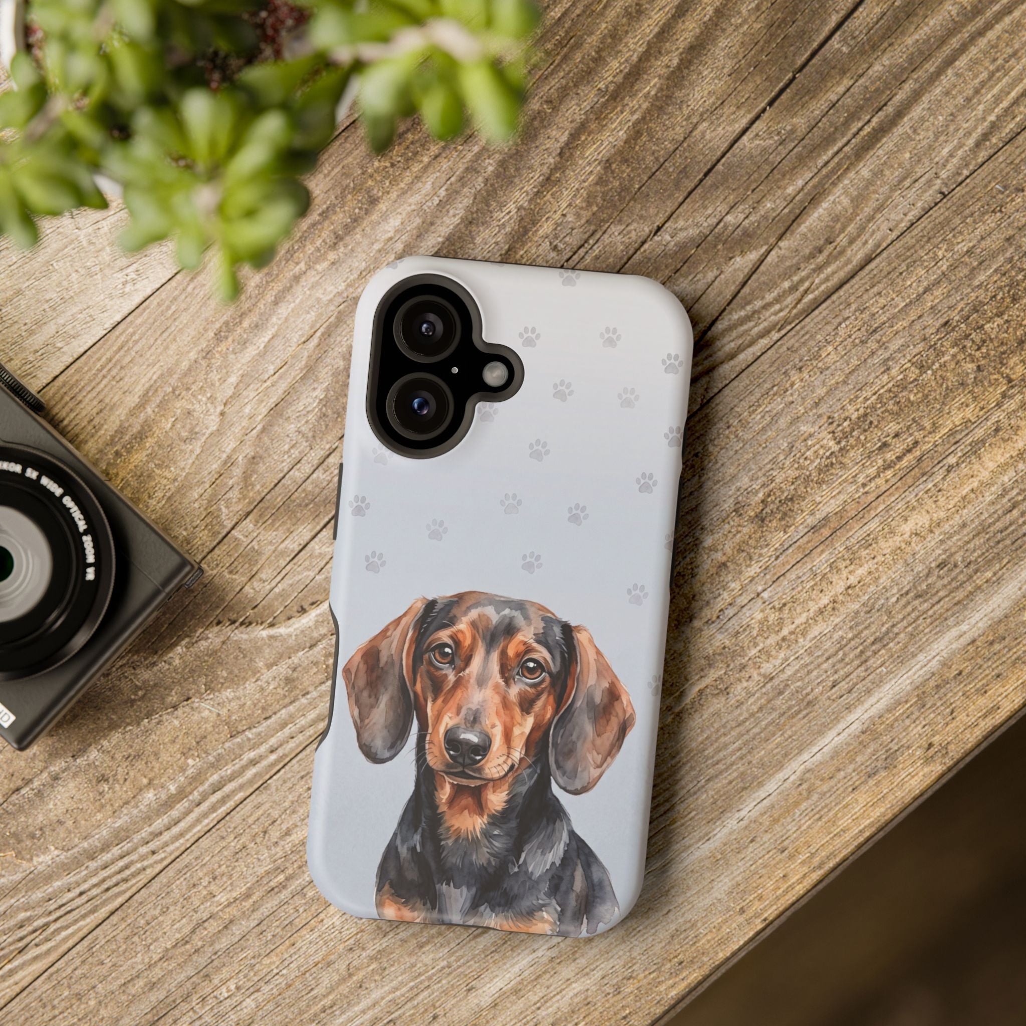 Dachshund Phone Case — Impact-Resistant Wireless Charging Cover