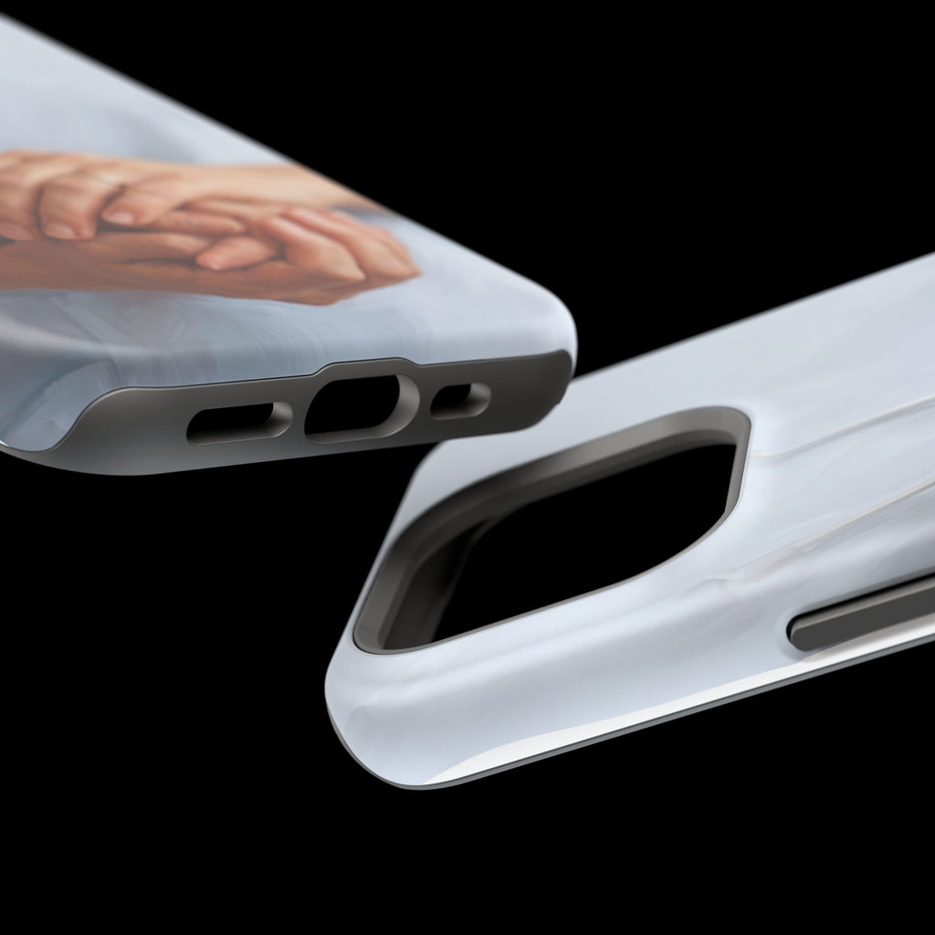Impact-Resistant Phone Case — Caring Hands Wireless Charging Cover
