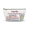 Personalized Teacher Gift Pouch – Custom Name Cosmetic Bag for Headteachers & Teachers