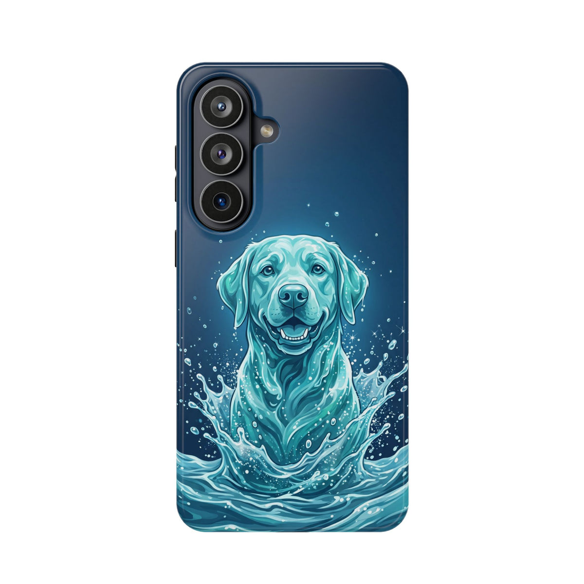Water Splash Labrador Phone Case — Tough Magnetic Case with Wireless Charging