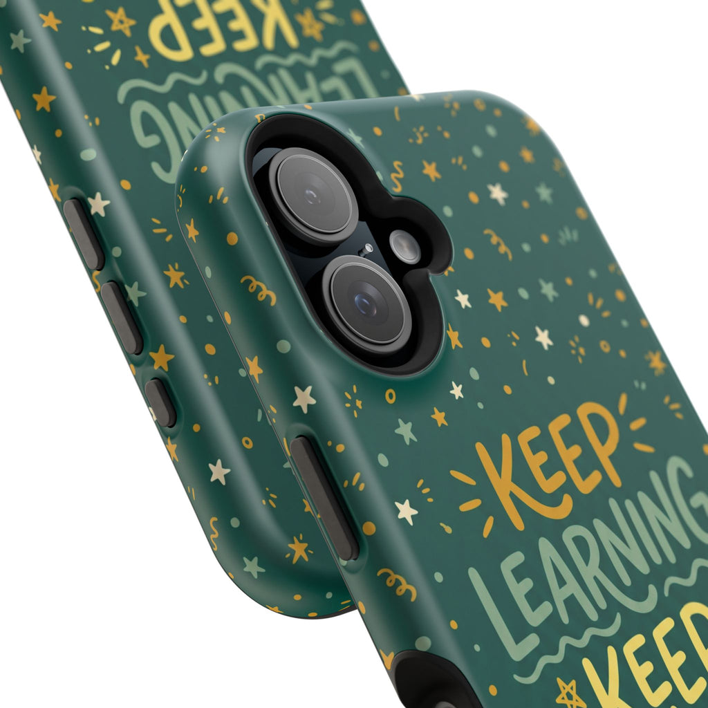 Keep Learning Keep Growing Teacher Phone Case — Wireless Charging Cover