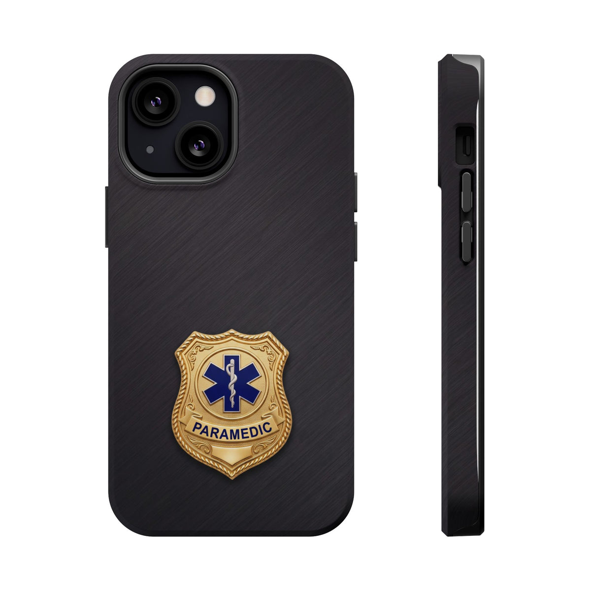 Gold Paramedic Badge Phone Case — Magnetic Wireless Charging Cover