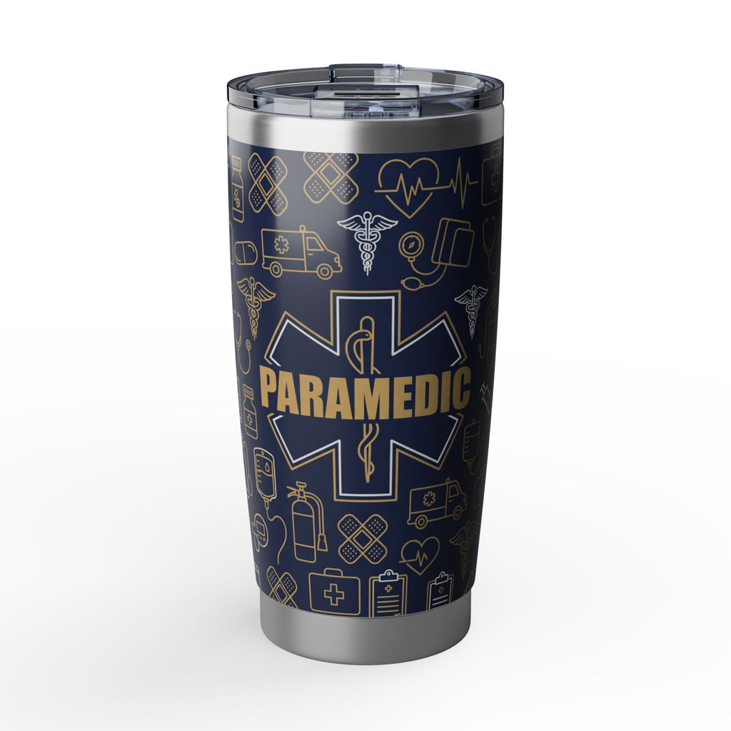 Paramedic/EMT 20oz Tumbler – Star of Life Icon Pattern