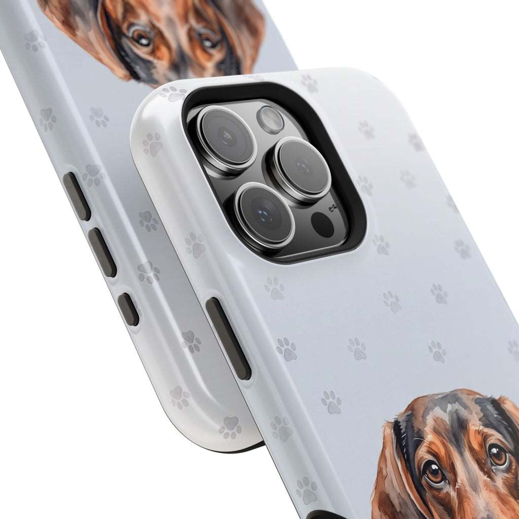 Dachshund Phone Case — Impact-Resistant Wireless Charging Cover