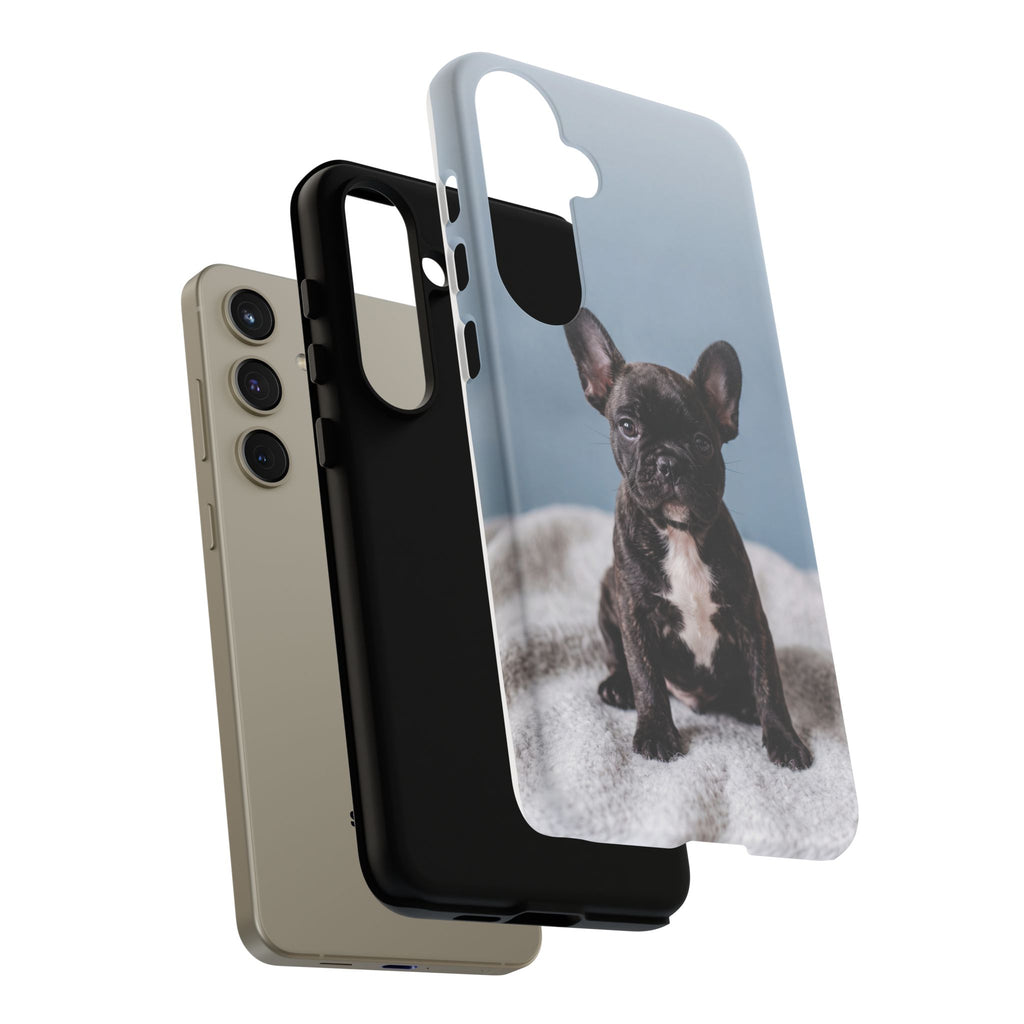 French Bulldog Puppy Phone Case | Adorable Brindle Frenchie Portrait | Samsung & iPhone