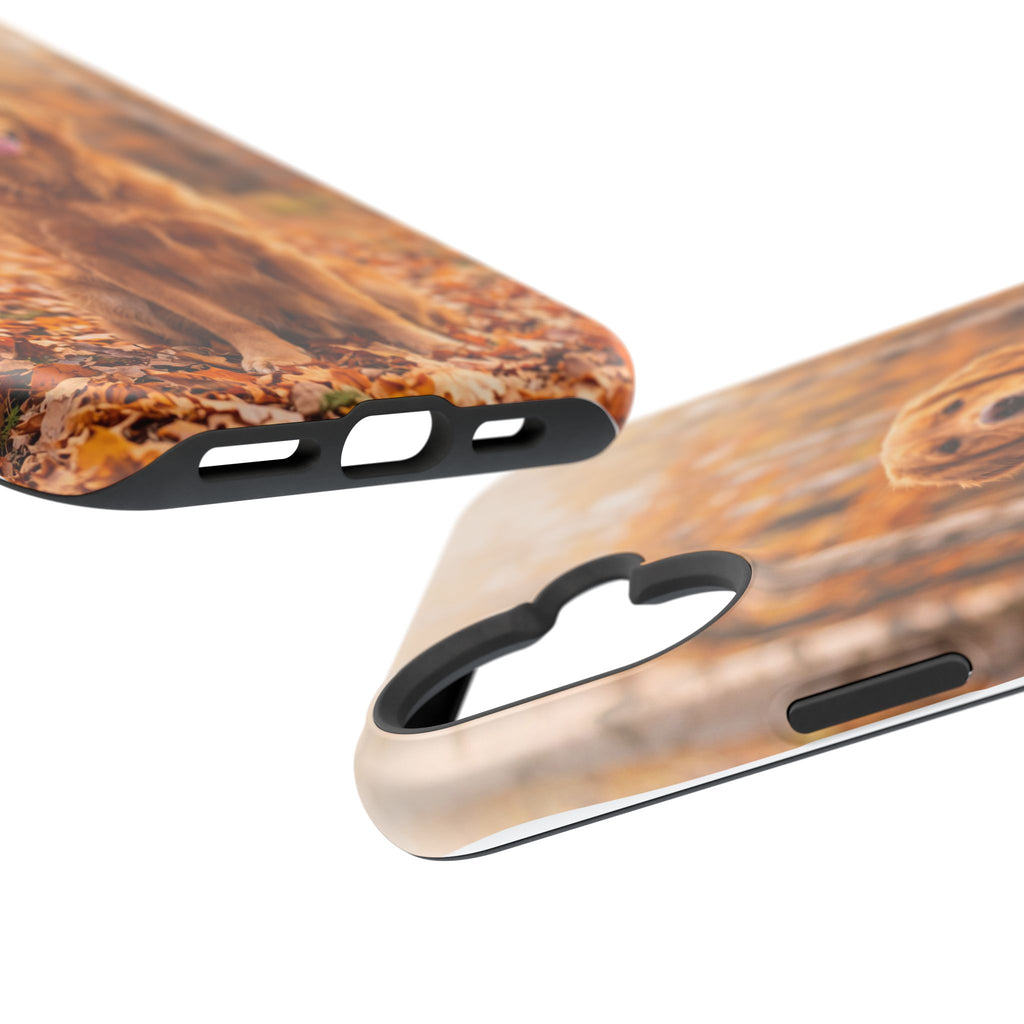 Autumn Golden Retriever Phone Case — Impact-Resistant Wireless Charging Cover