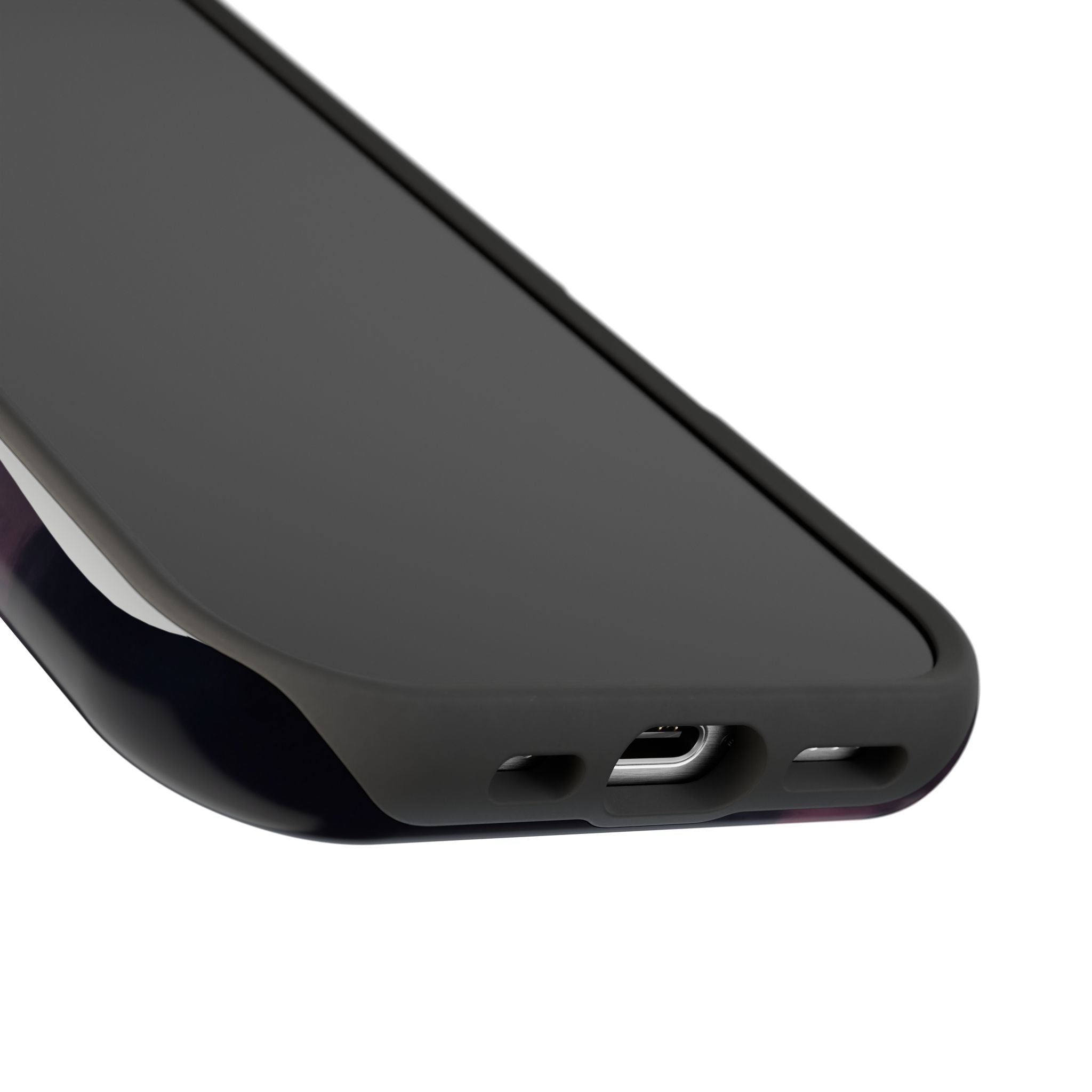 Neon Paw Print Phone Case — Impact-Resistant Wireless Charging Cover