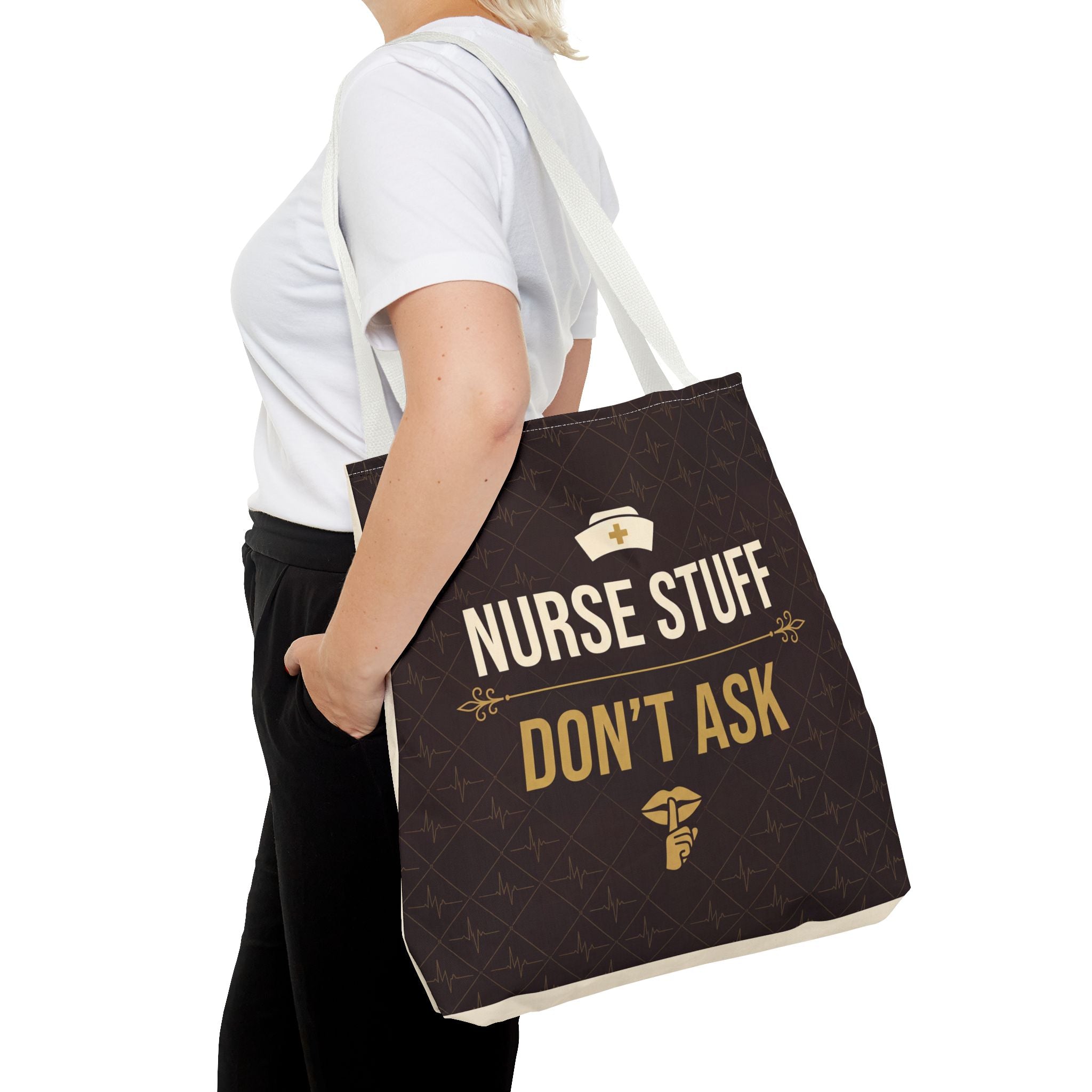 Nurse Stuff Don't Ask Tote | Funny Nurse Gift Tote Bag | Nurse Humour Appreciation Gift | Premium Polyester Carry-All