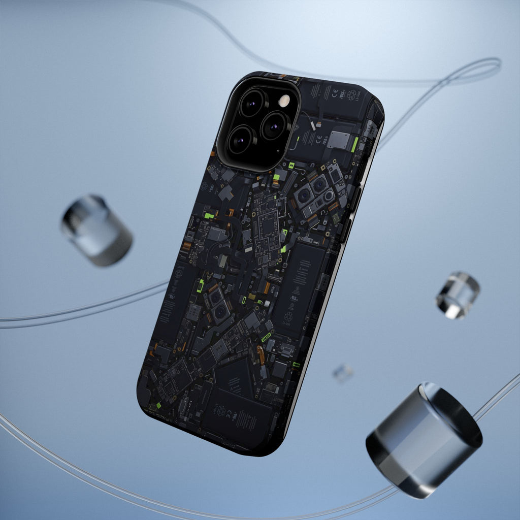 Circuit Core Phone Case — Motherboard Print Wireless Charging Cover