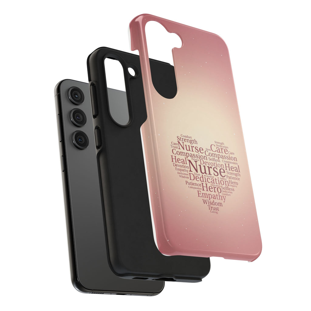 Nurse Heart Word Cloud Phone Case | iPhone & Samsung Galaxy series