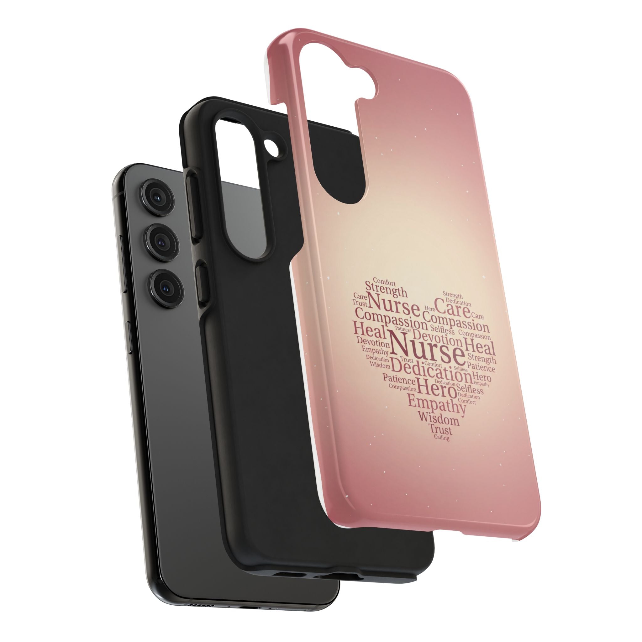 Nurse Heart Word Cloud Phone Case | iPhone & Samsung Galaxy series