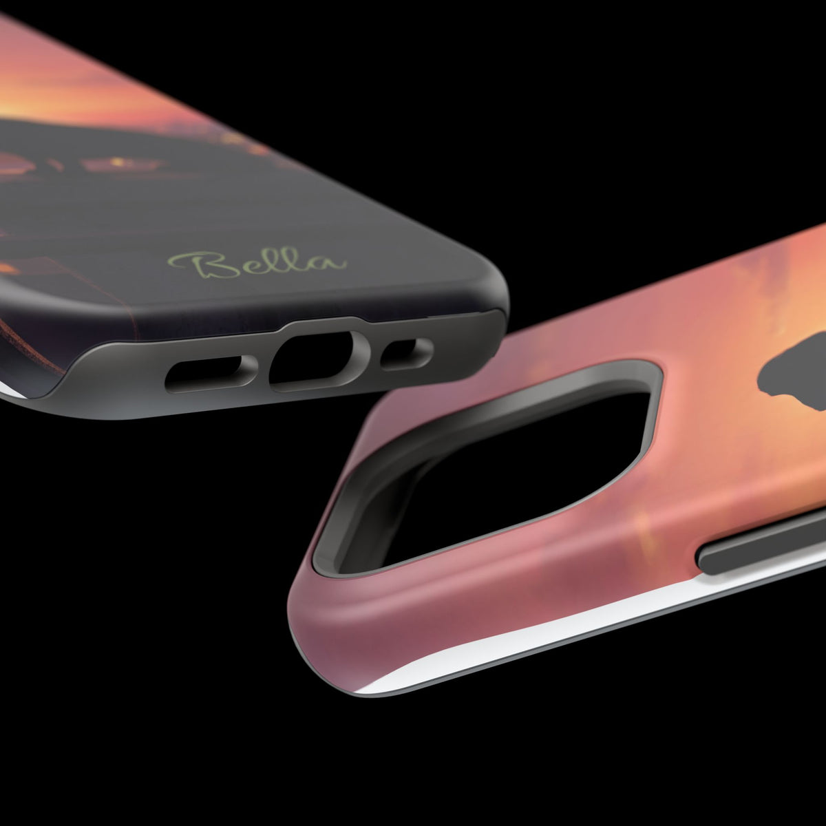 Personalized Dachshund Rooftop Sunset Phone Case — Wireless Charging Cover