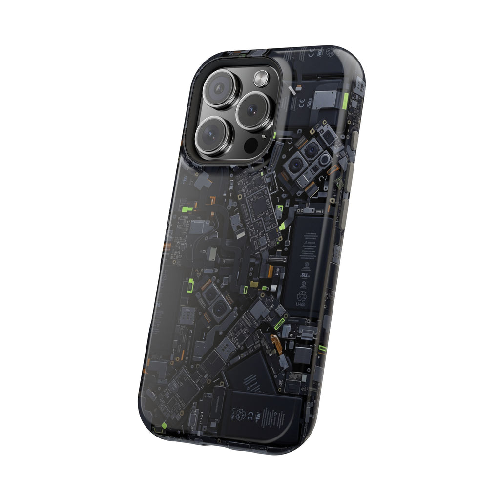 Circuit Core Phone Case — Motherboard Print Wireless Charging Cover