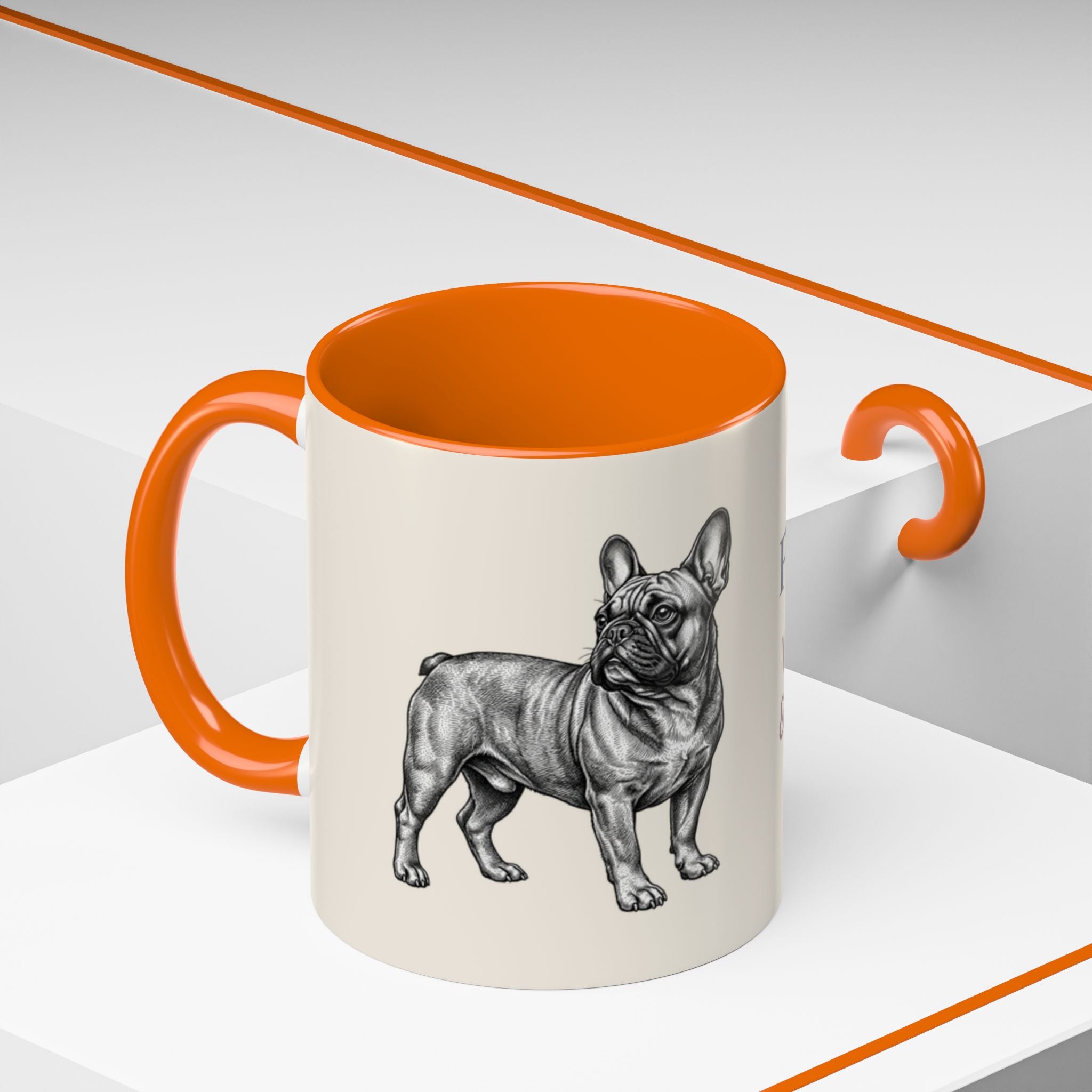 Personalized Frenchie Mug – Custom Name Coffee Mug – French Bulldog Lover Gift