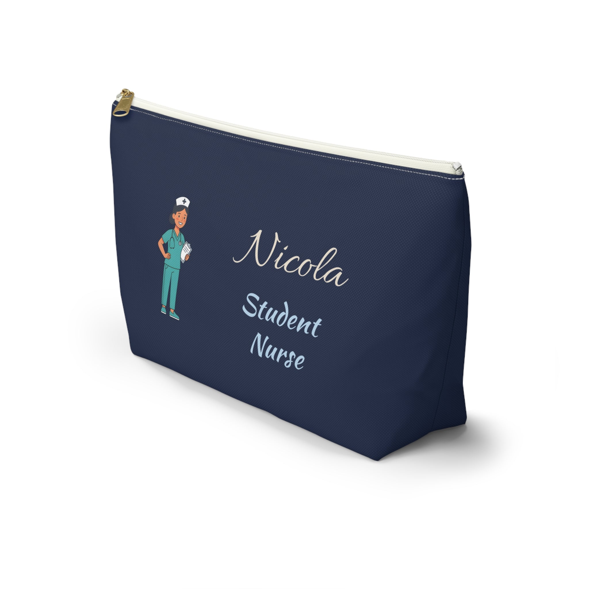 Personalized Student Nurse Pouch | Custom Name Cosmetic Bag