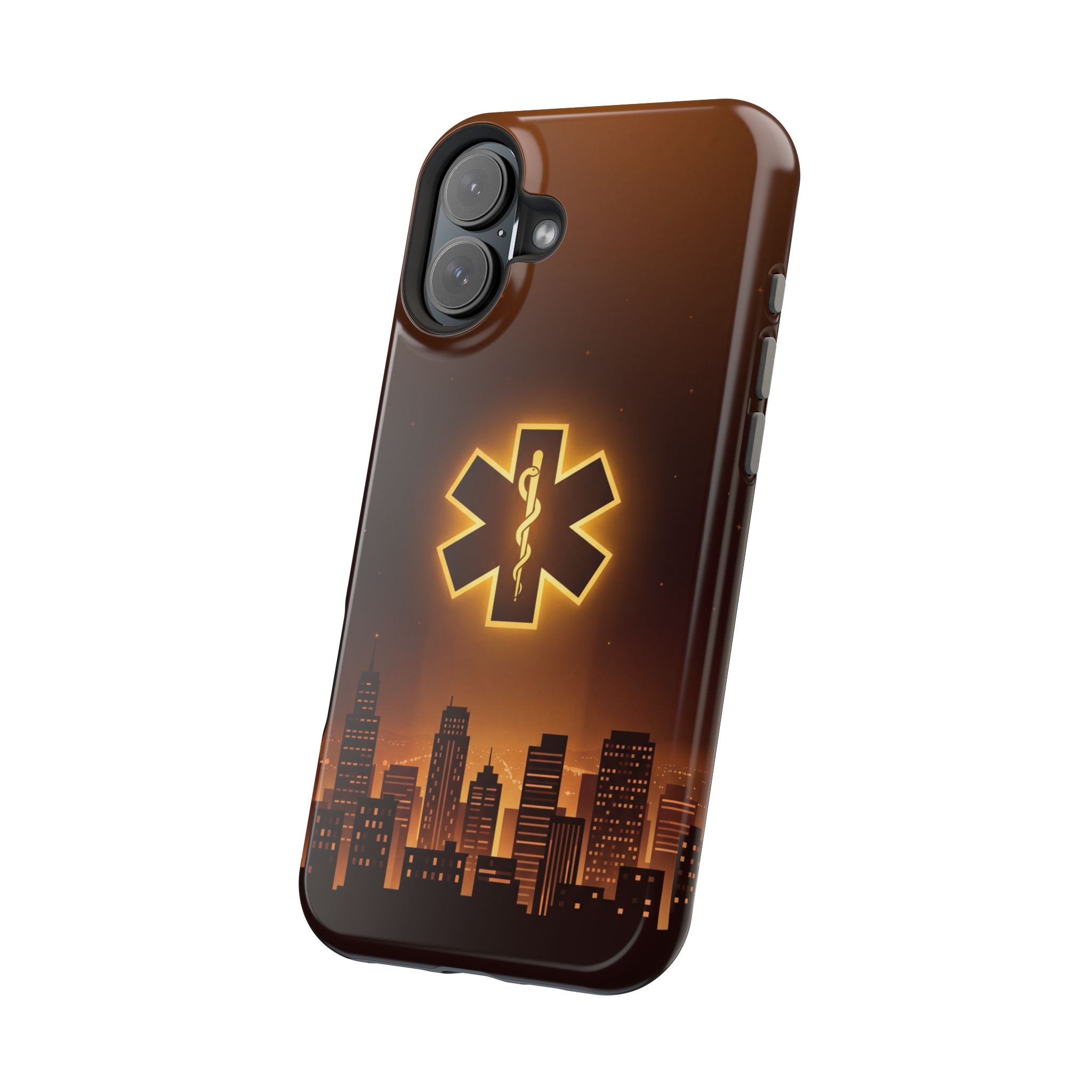 Paramedic/EMT Skyline Phone Case — Magnetic Wireless Charging Cover