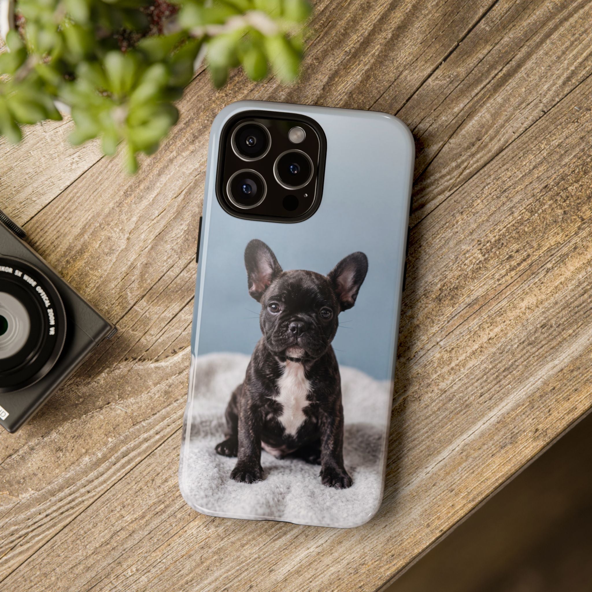 French Bulldog Puppy Phone Case | Adorable Brindle Frenchie Portrait | Samsung & iPhone