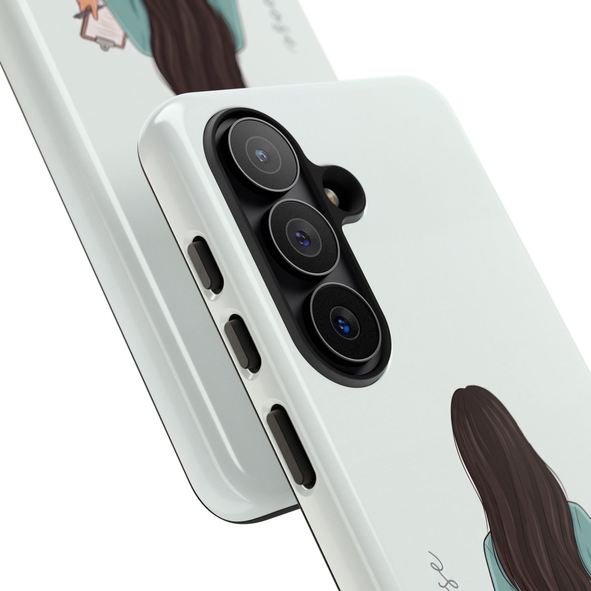 "Trust the Purpose" Nurse Phone Case | Illustrated Nurse in Scrubs Design | iPhone & Samsung