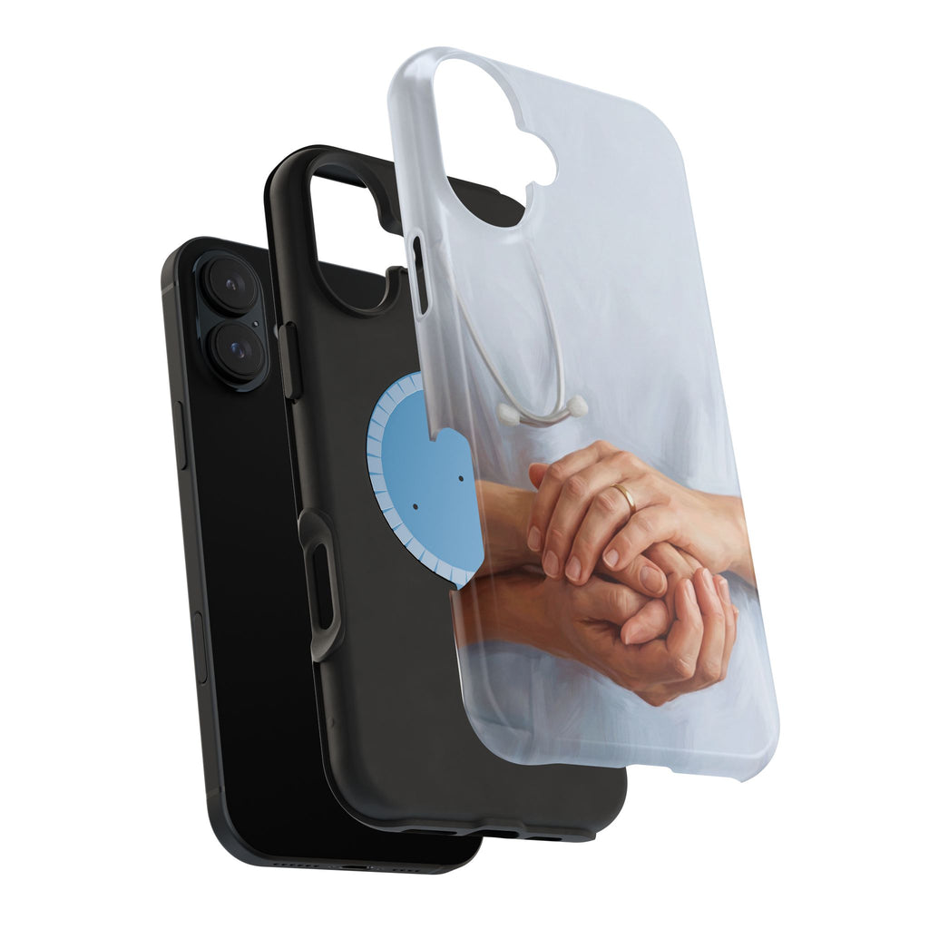 Impact-Resistant Phone Case — Caring Hands Wireless Charging Cover
