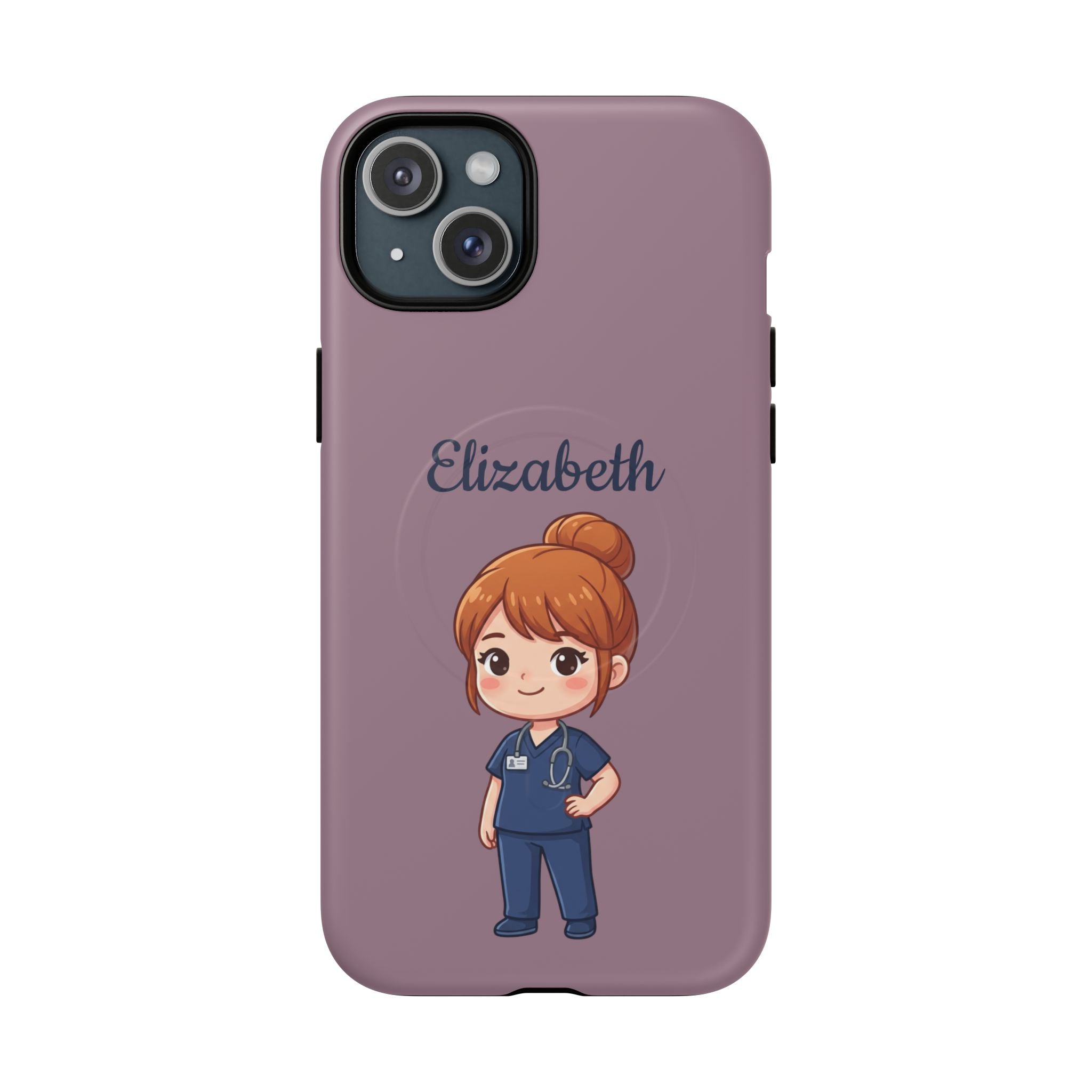 Personalized Nurse Phone Case with Custom Name | MagSafe Compatible iPhone Case