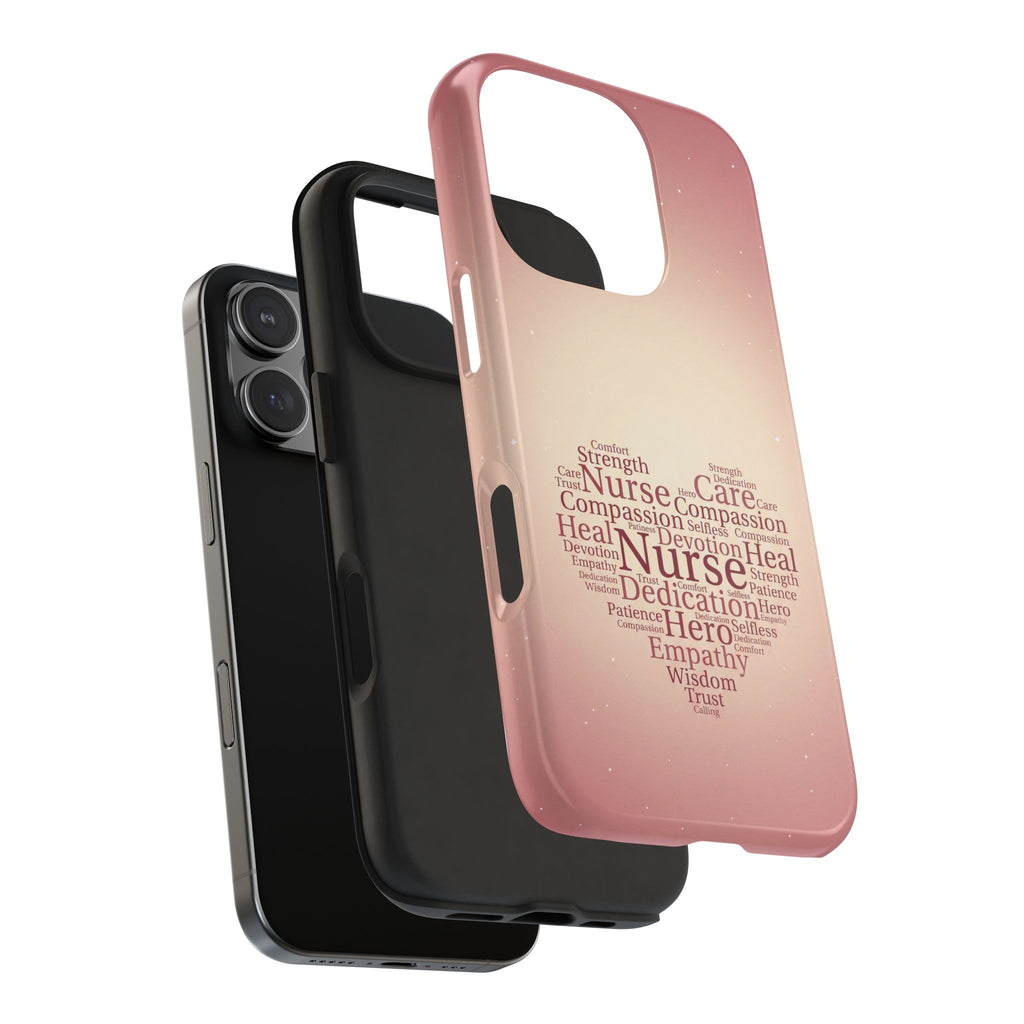 Nurse Heart Word Cloud Phone Case | iPhone & Samsung Galaxy series