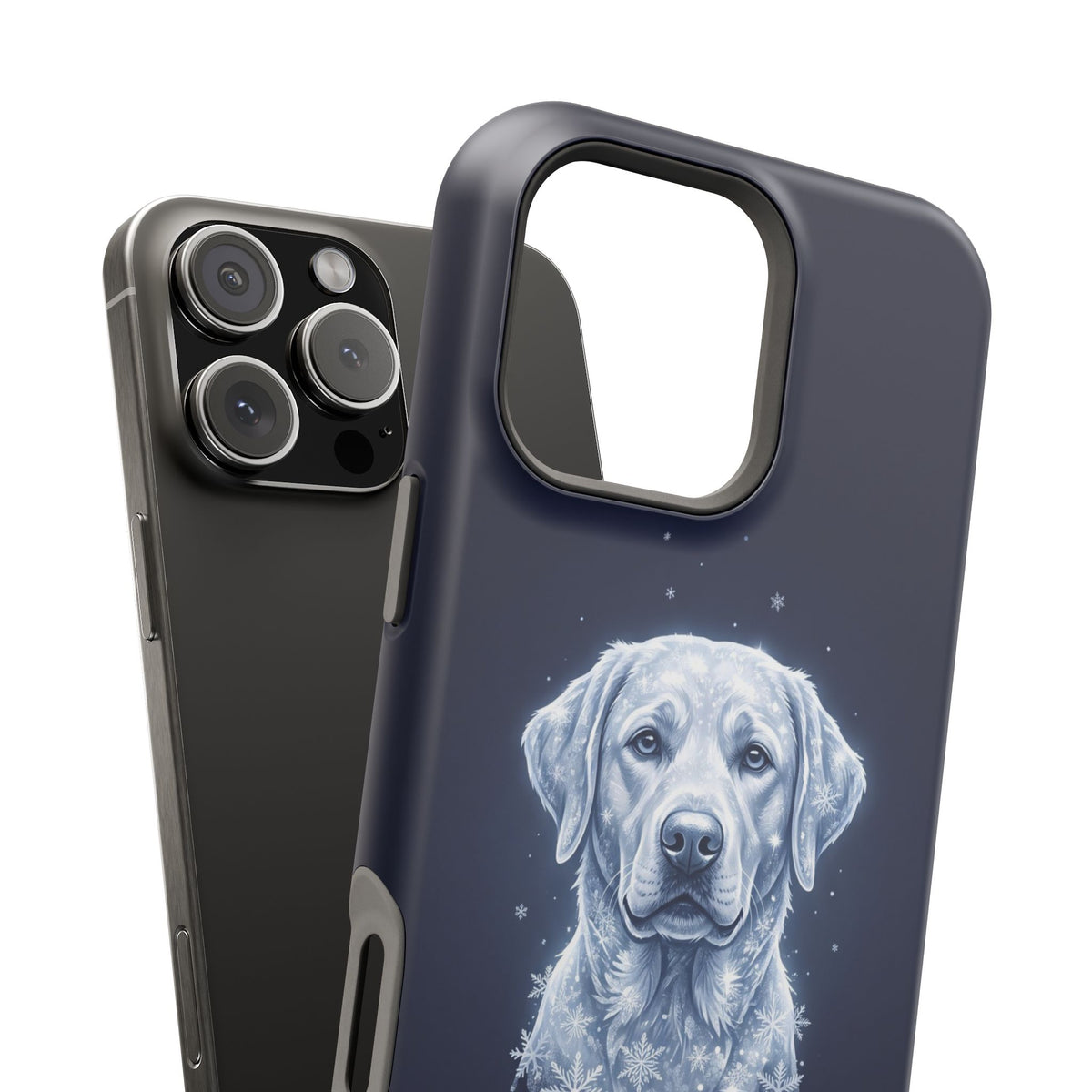Personalized Winter Snowflake Labrador Phone Case — Tough Magnetic Case with Wireless Charging