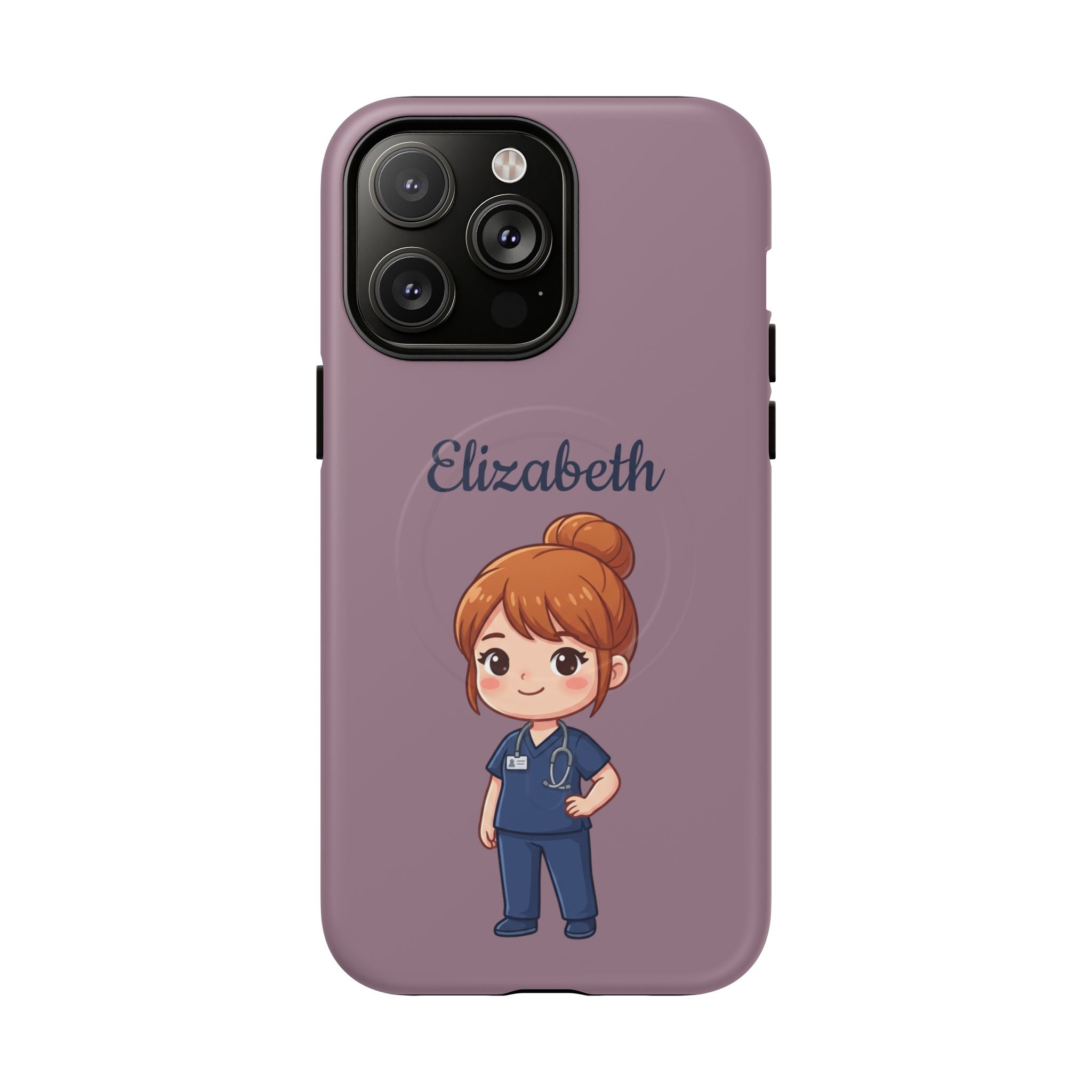 Personalized Nurse Phone Case with Custom Name | MagSafe Compatible iPhone Case