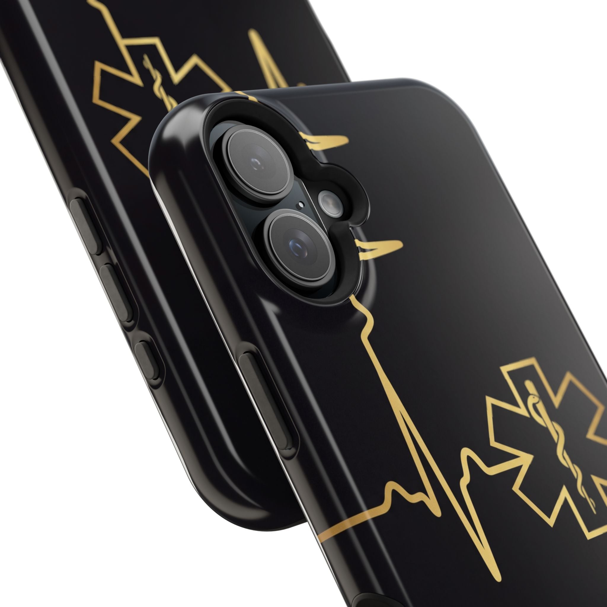 Paramedic/EMT Heartbeat Line Phone Case — Magnetic Wireless Charging Cover