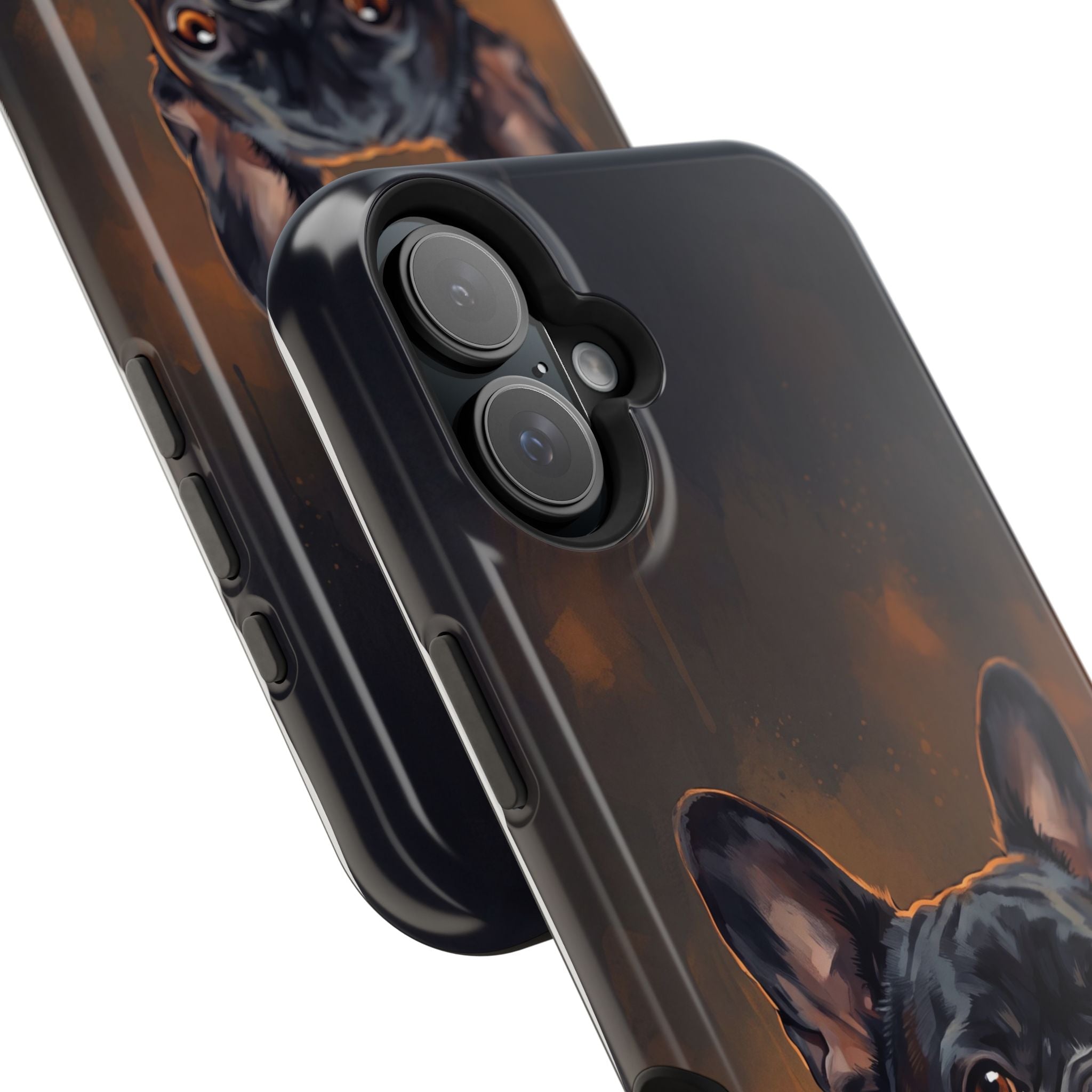 French Bulldog Portrait Phone Case — Impact-Resistant Wireless Charging Cover