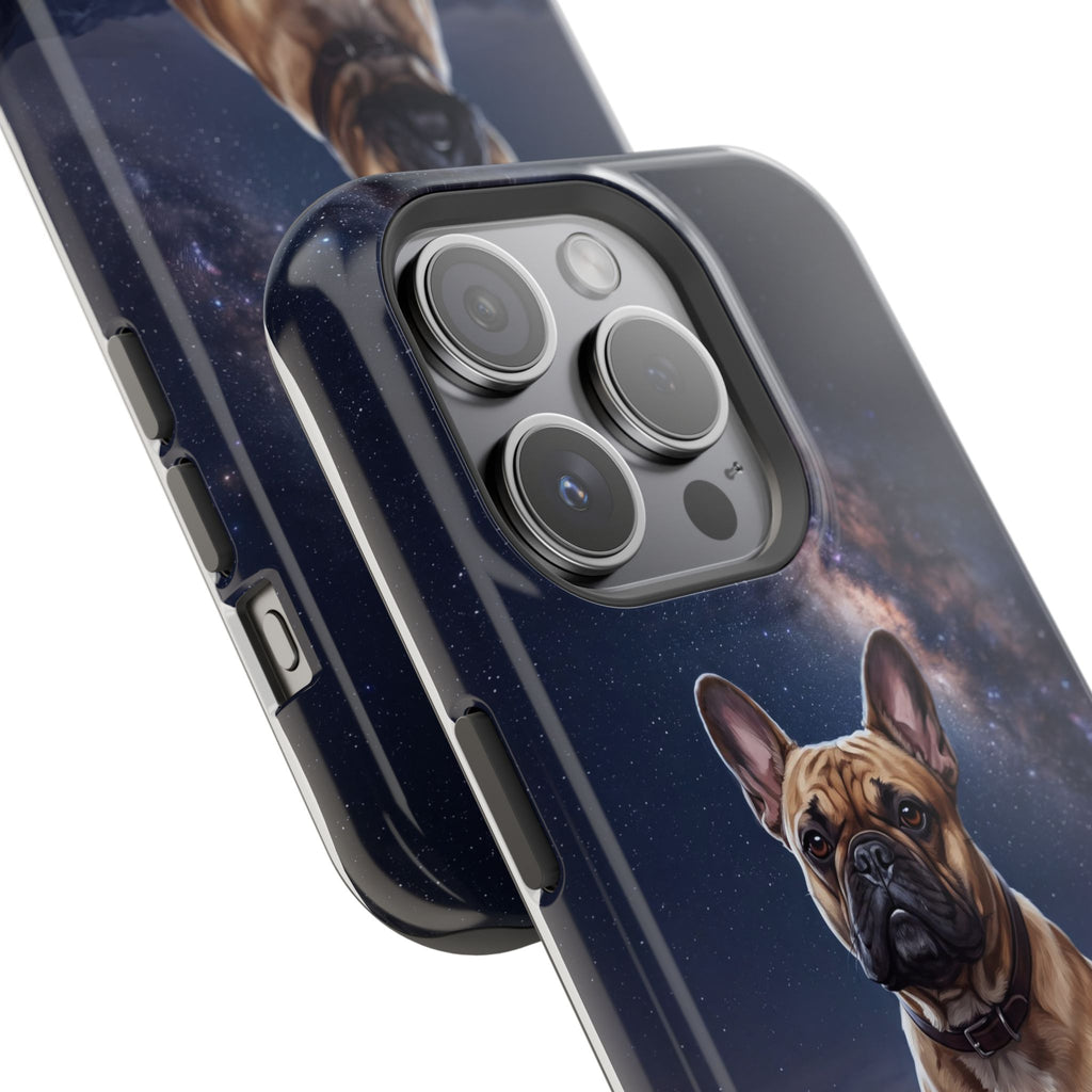 Personalized French Bulldog Starry Night Sky Phone Case — Wireless Charging Cover