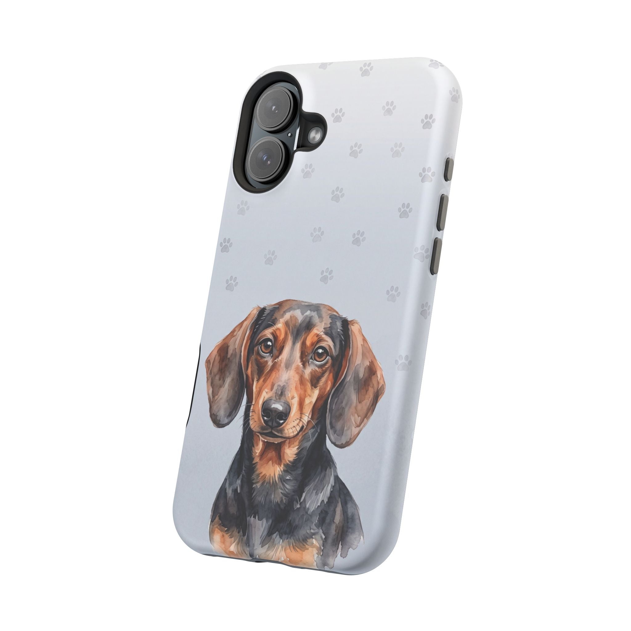 Dachshund Watercolor Portrait Phone Case | Elegant Sausage Dog Art Print | iPhone & Samsung