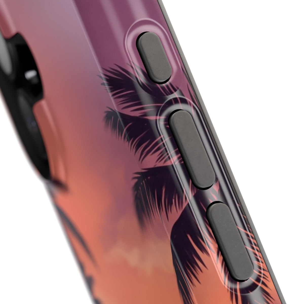 Personalized Dachshund Tropical Beach Sunset Phone Case — Wireless Charging Cover