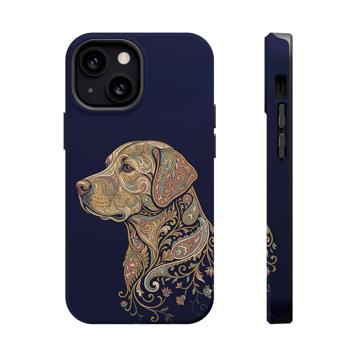 Paisley Labrador Phone Case — Tough Magnetic Case with Wireless Charging