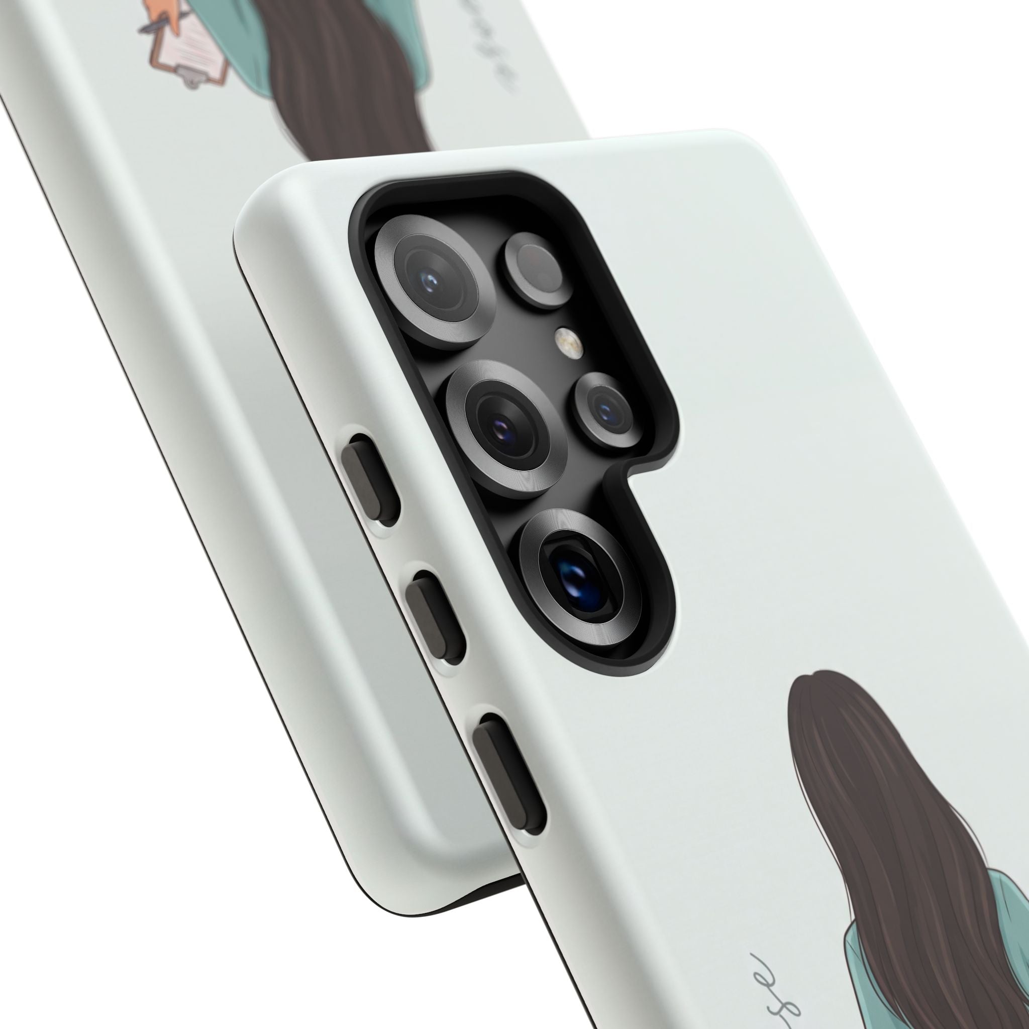"Trust the Purpose" Nurse Phone Case | Illustrated Nurse in Scrubs Design | iPhone & Samsung