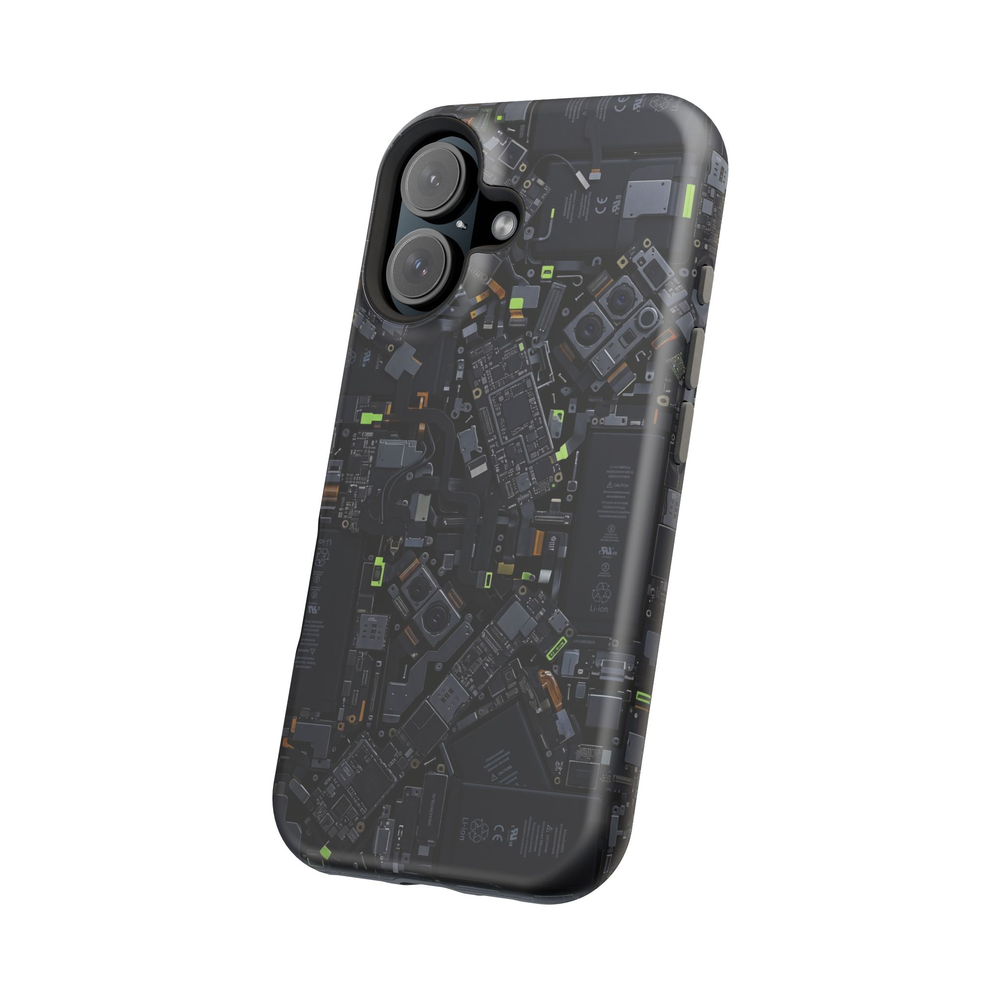 Circuit Core Phone Case — Motherboard Print Wireless Charging Cover