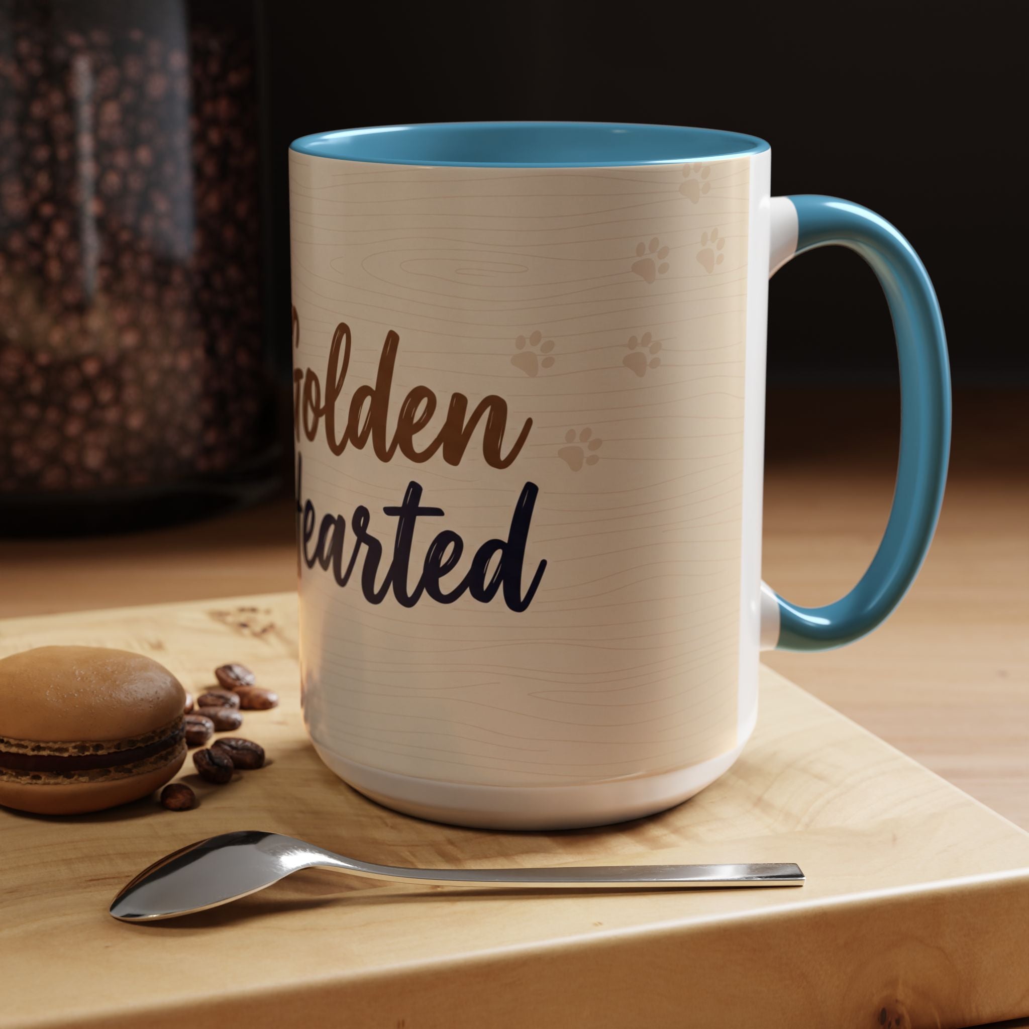 Golden Hearted Mug | Golden Retriever Lover Gift | Cute Dog Coffee Mug