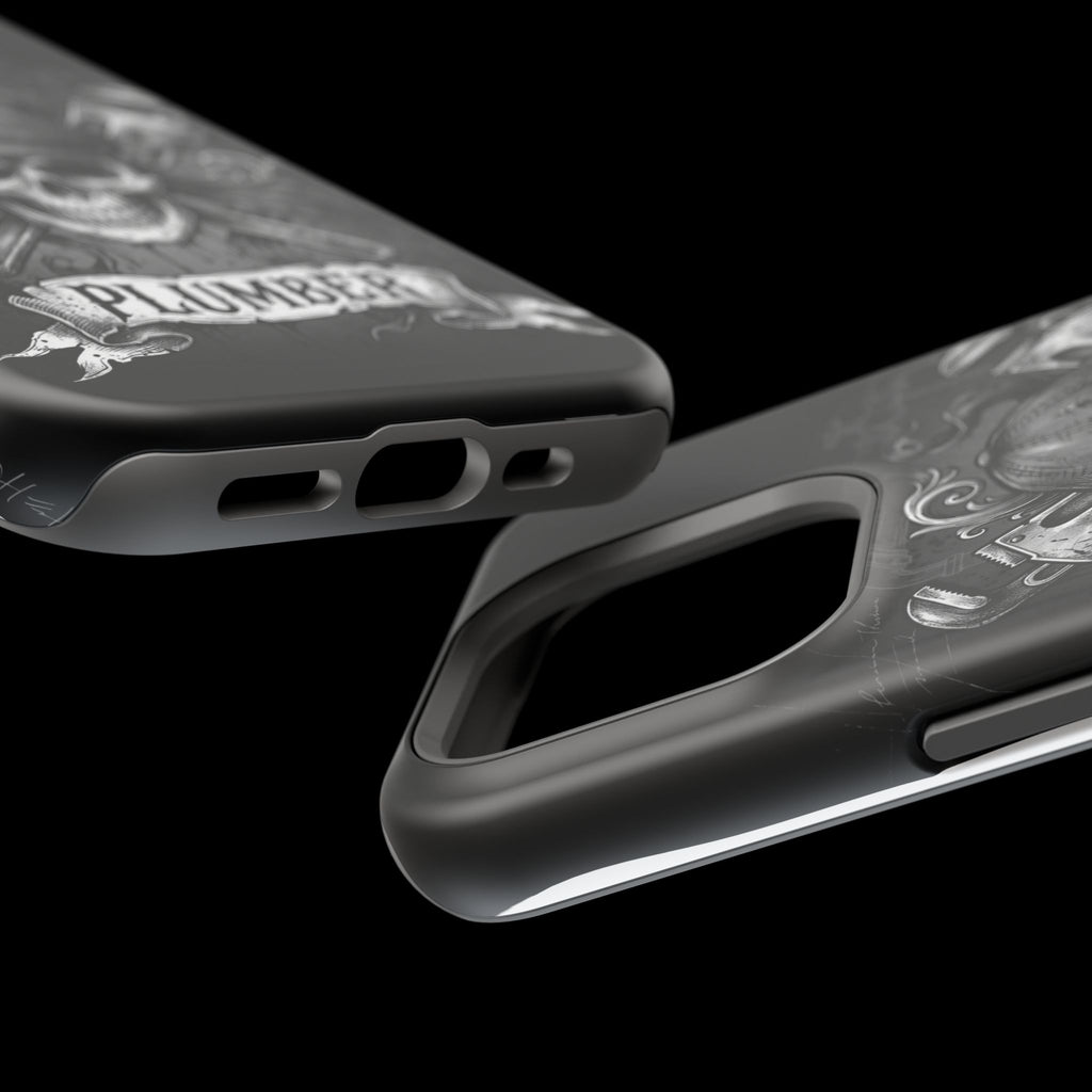 Skull & Wrenches Plumber Phone Case — Wireless Charging Cover