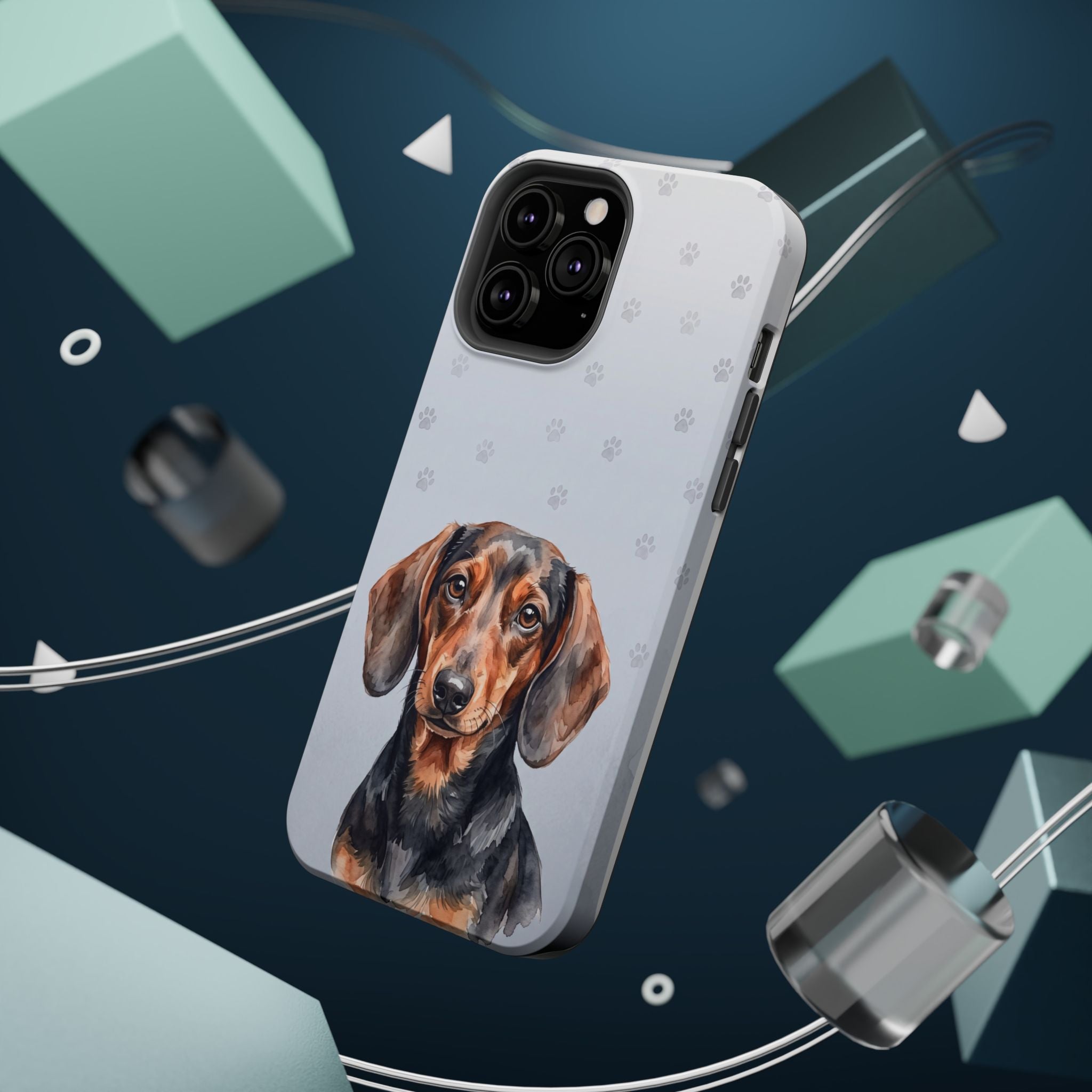 Dachshund Phone Case — Impact-Resistant Wireless Charging Cover