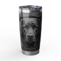Labrador Tumbler | Carved Stone Art — 20 oz Stainless Travel Mug