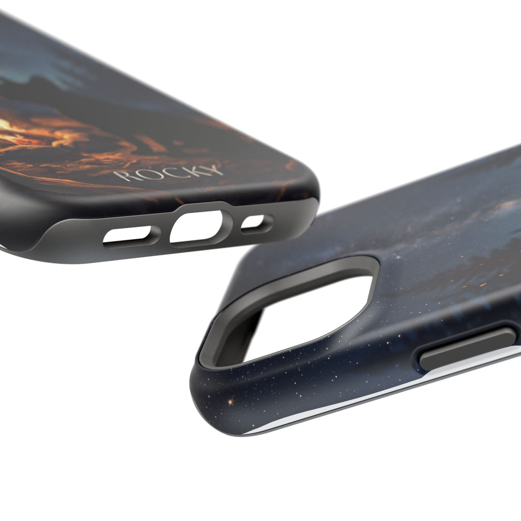 Personalized French Bulldog Campfire Phone Case — Wireless Charging Cover