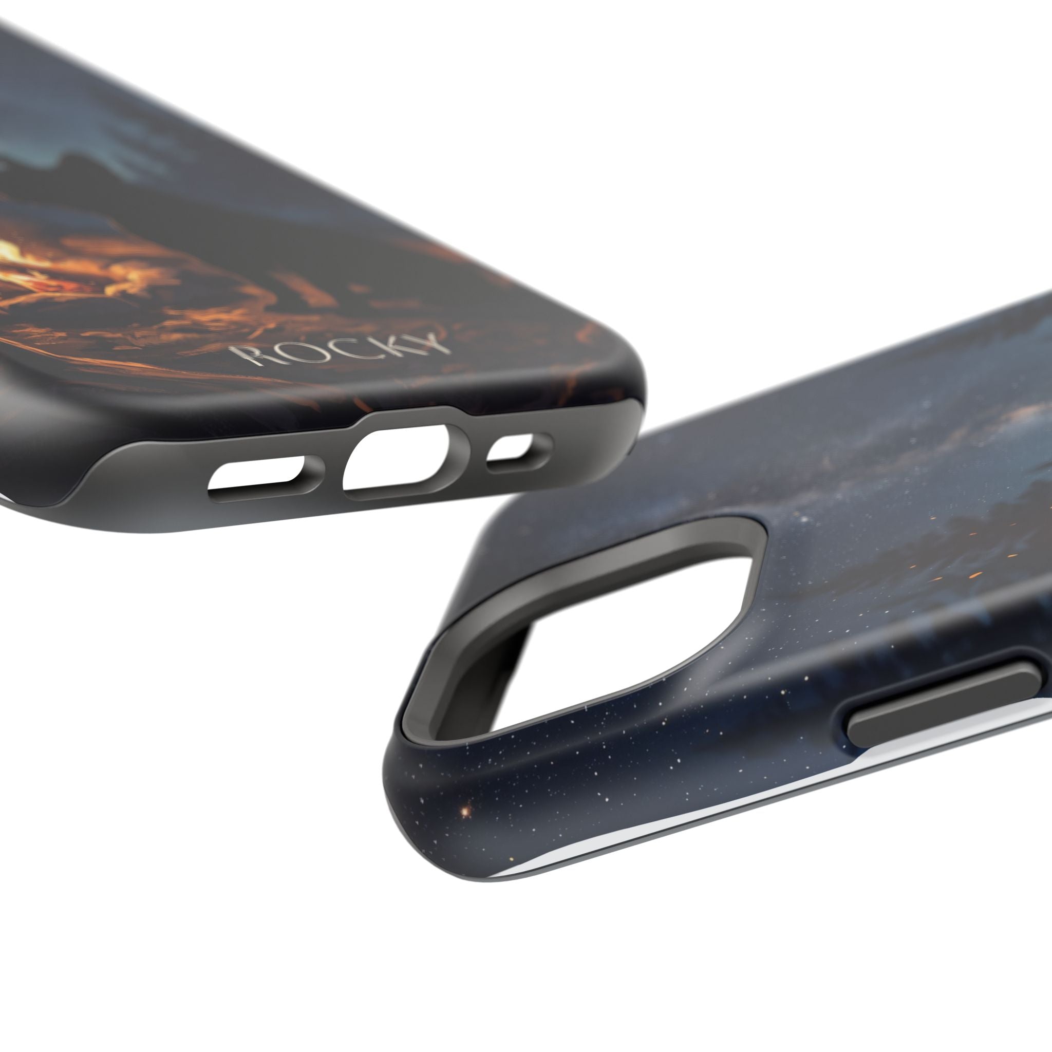 Personalized French Bulldog Campfire Phone Case — Wireless Charging Cover