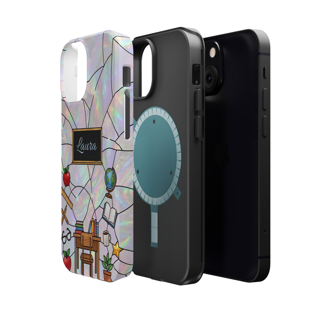 Personalized Teacher Phone Case — Impact-Resistant Wireless Charging Cover