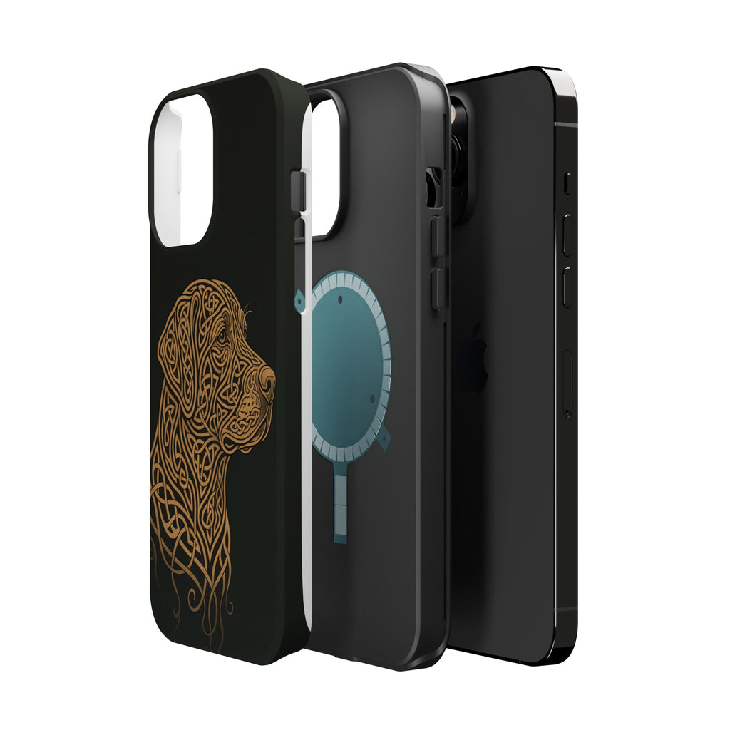 Celtic Knotwork Labrador Phone Case — Tough Magnetic Case with Wireless Charging