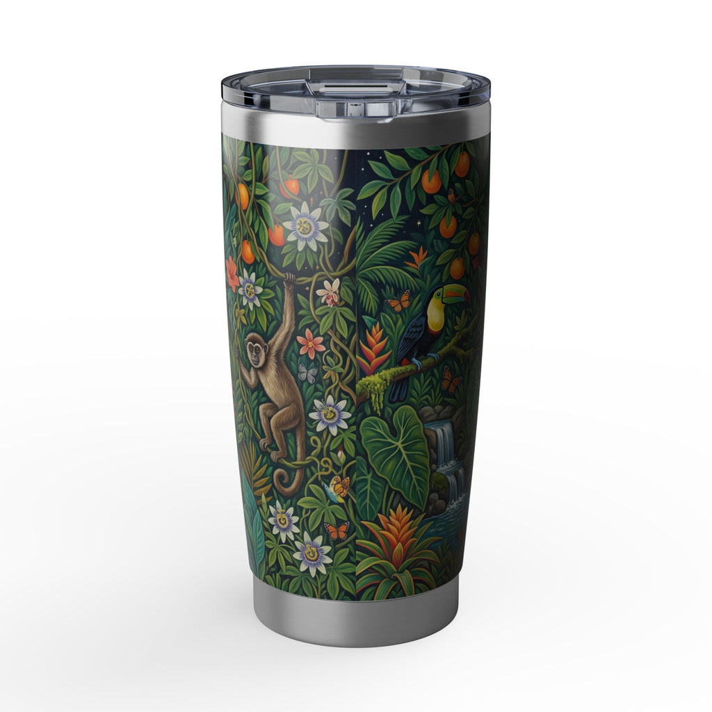 Labrador Tumbler | Enchanted Jungle Art — 20 oz Stainless Travel Mug