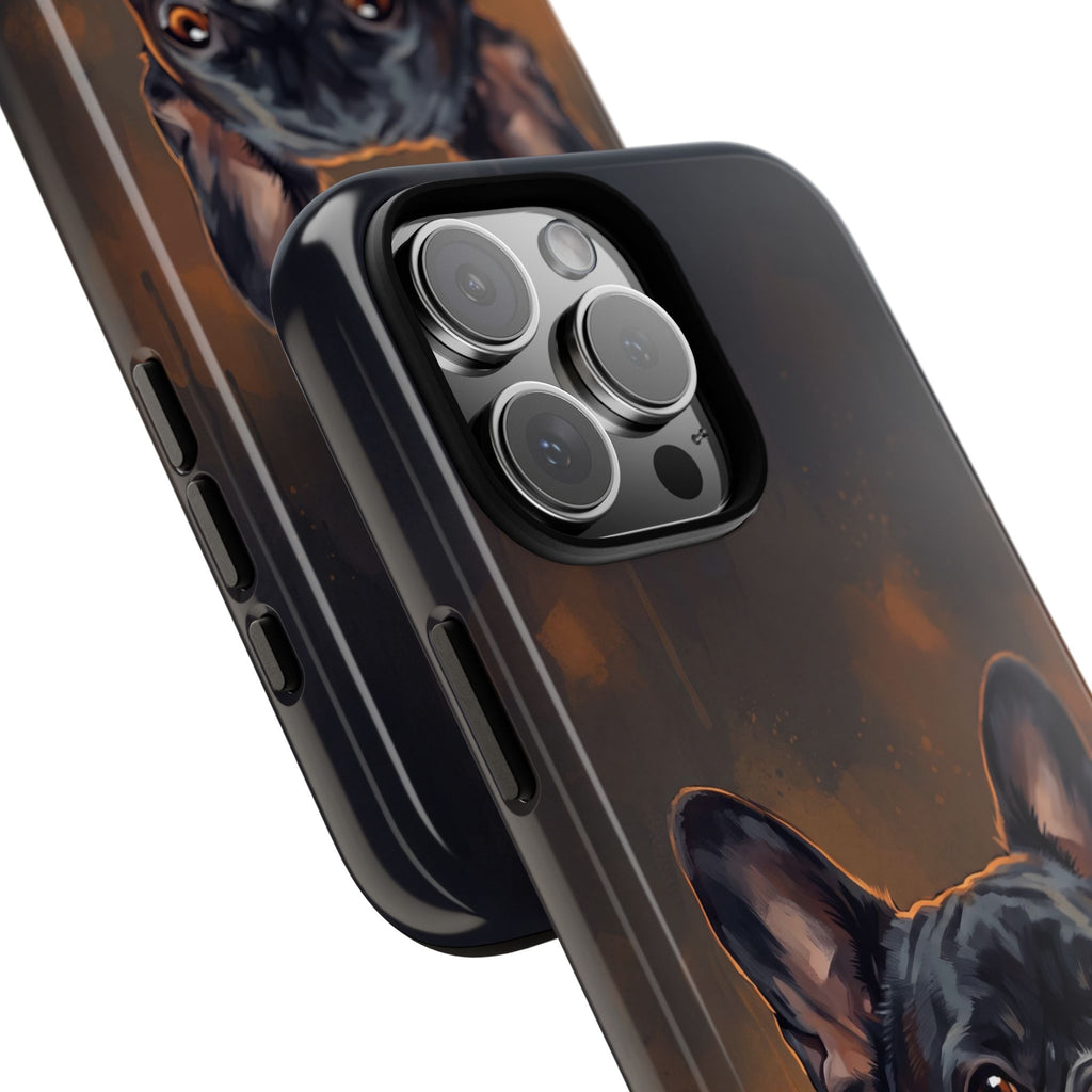 Moody French Bulldog Portrait Phone Case | Dramatic Studio Photography Style | iPhone & Samsung